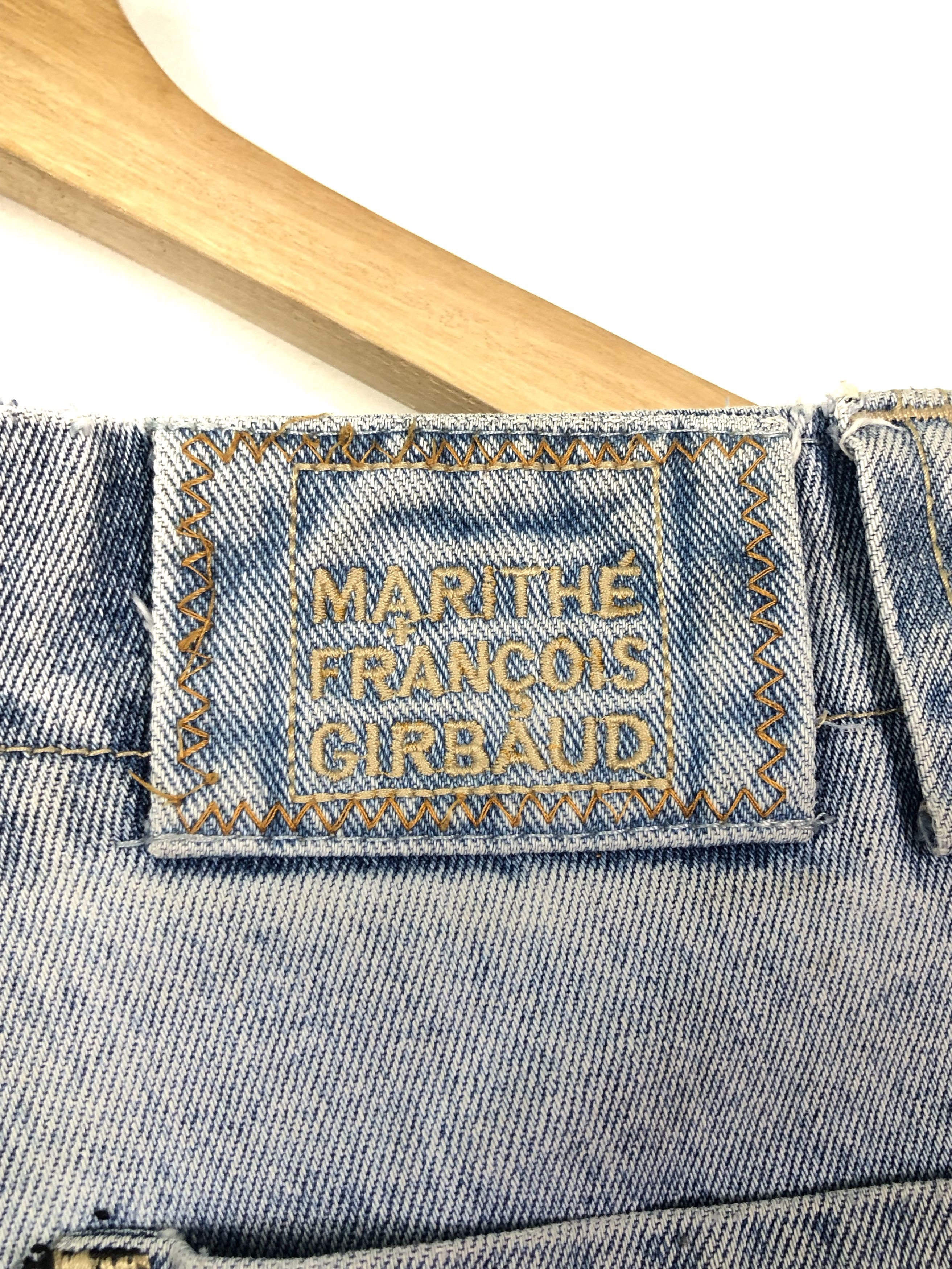 Marithe + Francois Girbaud RARE🔥VINTAGE GIRBAUD M+FG DENIM TAPE SHORT PANTS Size US 32 / EU 48 - 19 Thumbnail