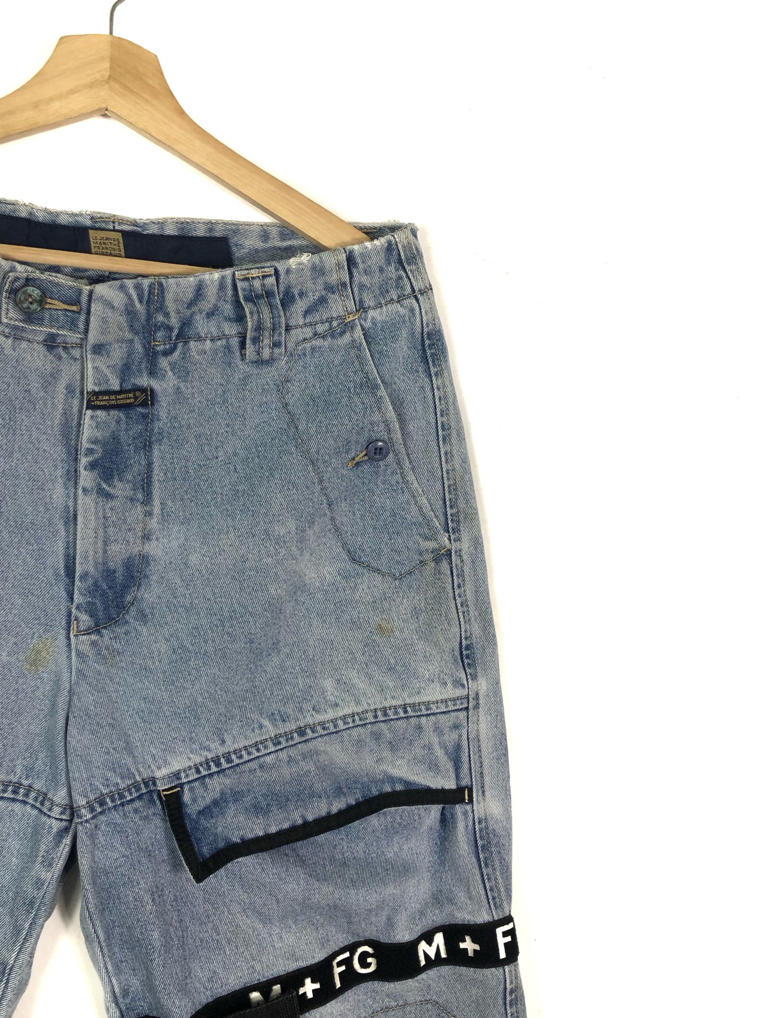 Marithe + Francois Girbaud RARE🔥VINTAGE GIRBAUD M+FG DENIM TAPE SHORT PANTS Size US 32 / EU 48 - 10 Thumbnail
