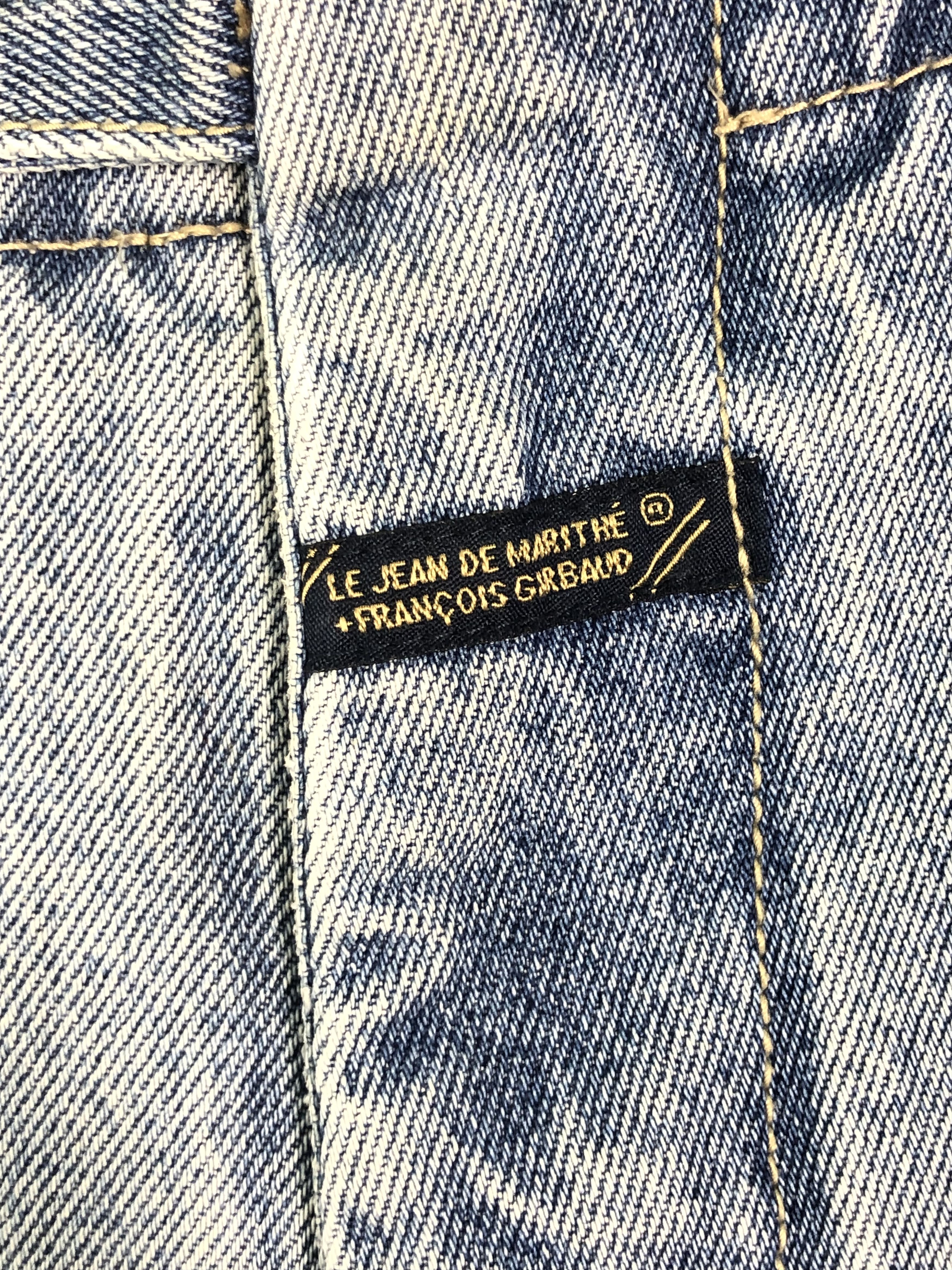 Marithe + Francois Girbaud RARE🔥VINTAGE GIRBAUD M+FG DENIM TAPE SHORT PANTS Size US 32 / EU 48 - 17 Thumbnail