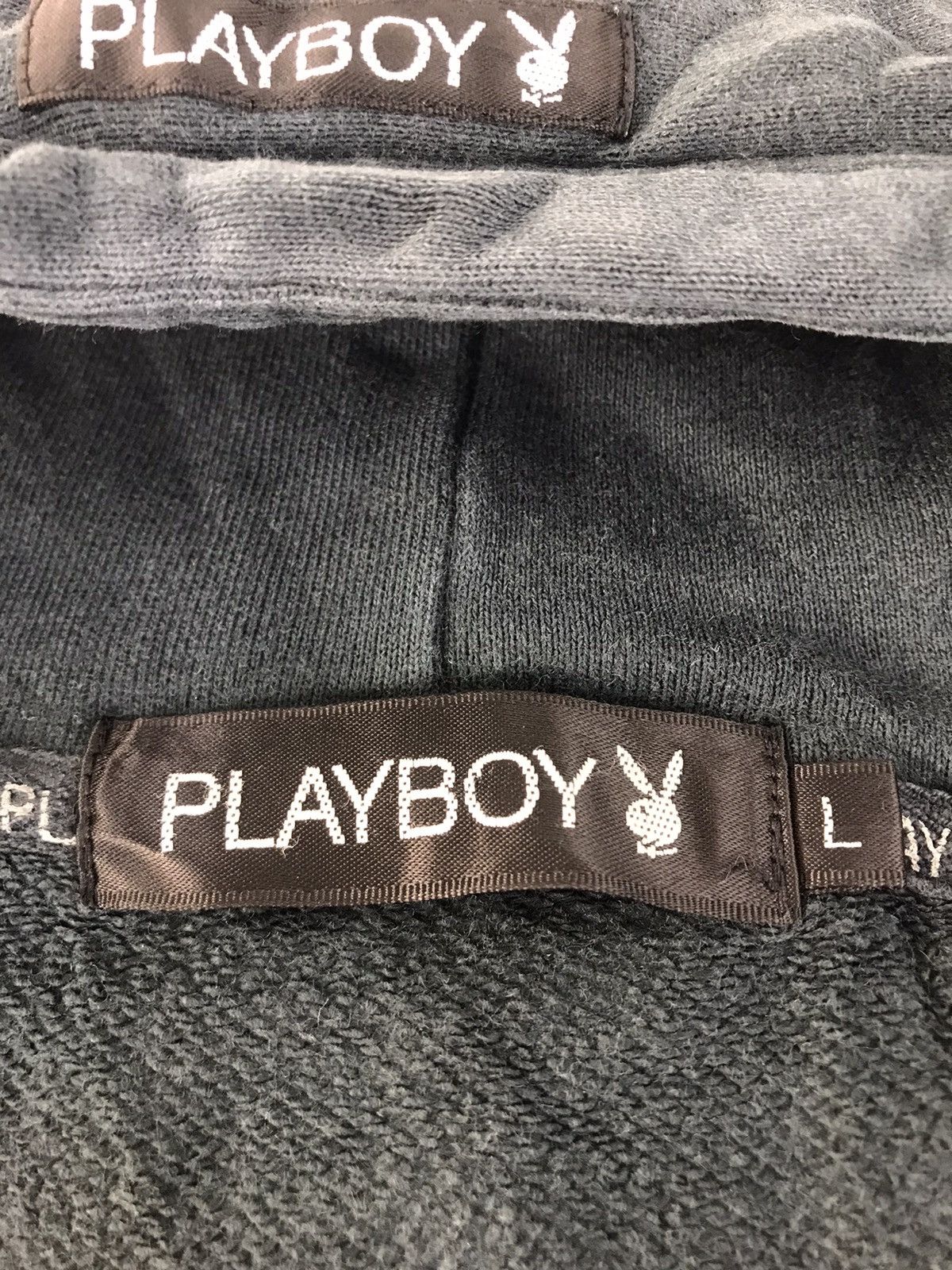 Playboy × Vintage Playboy Bunny Hoodies Bunny Head Logo Spell Out K2295j Size US XL / EU 56 / 4 - 6 Thumbnail