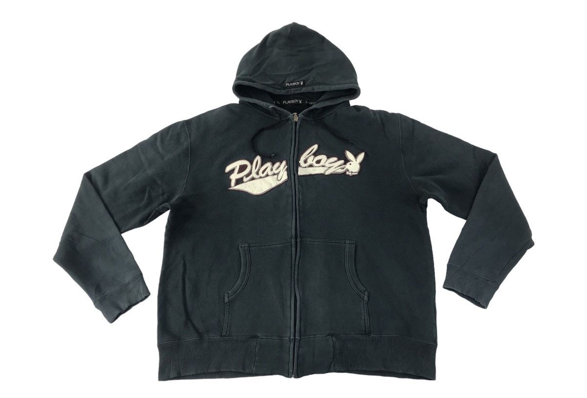 Playboy × Vintage Playboy Bunny Hoodies Bunny Head Logo Spell Out K2295j Size US XL / EU 56 / 4 - 1 Thumbnail