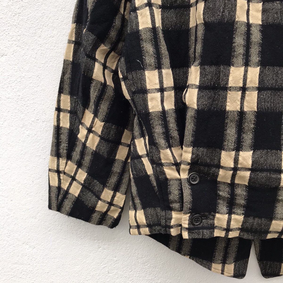 Designer Made In Japan Issey Miyake Men Tartan Wool Jackets Size US M / EU 48-50 / 2 - 11 Thumbnail