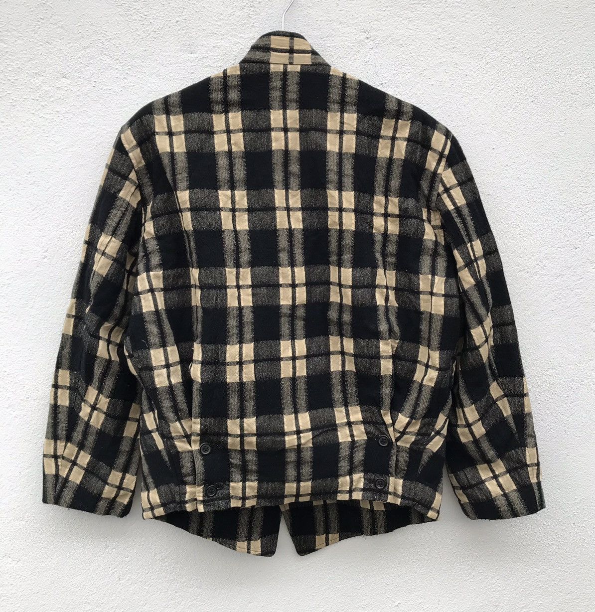 Designer Made In Japan Issey Miyake Men Tartan Wool Jackets Size US M / EU 48-50 / 2 - 9 Thumbnail