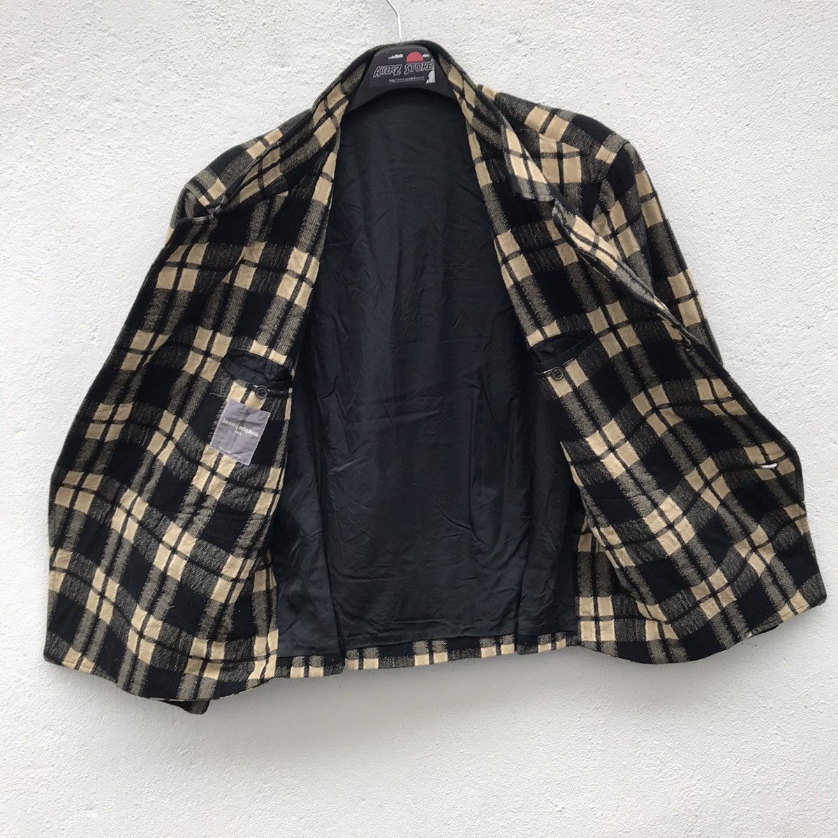 Designer Made In Japan Issey Miyake Men Tartan Wool Jackets Size US M / EU 48-50 / 2 - 16 Thumbnail