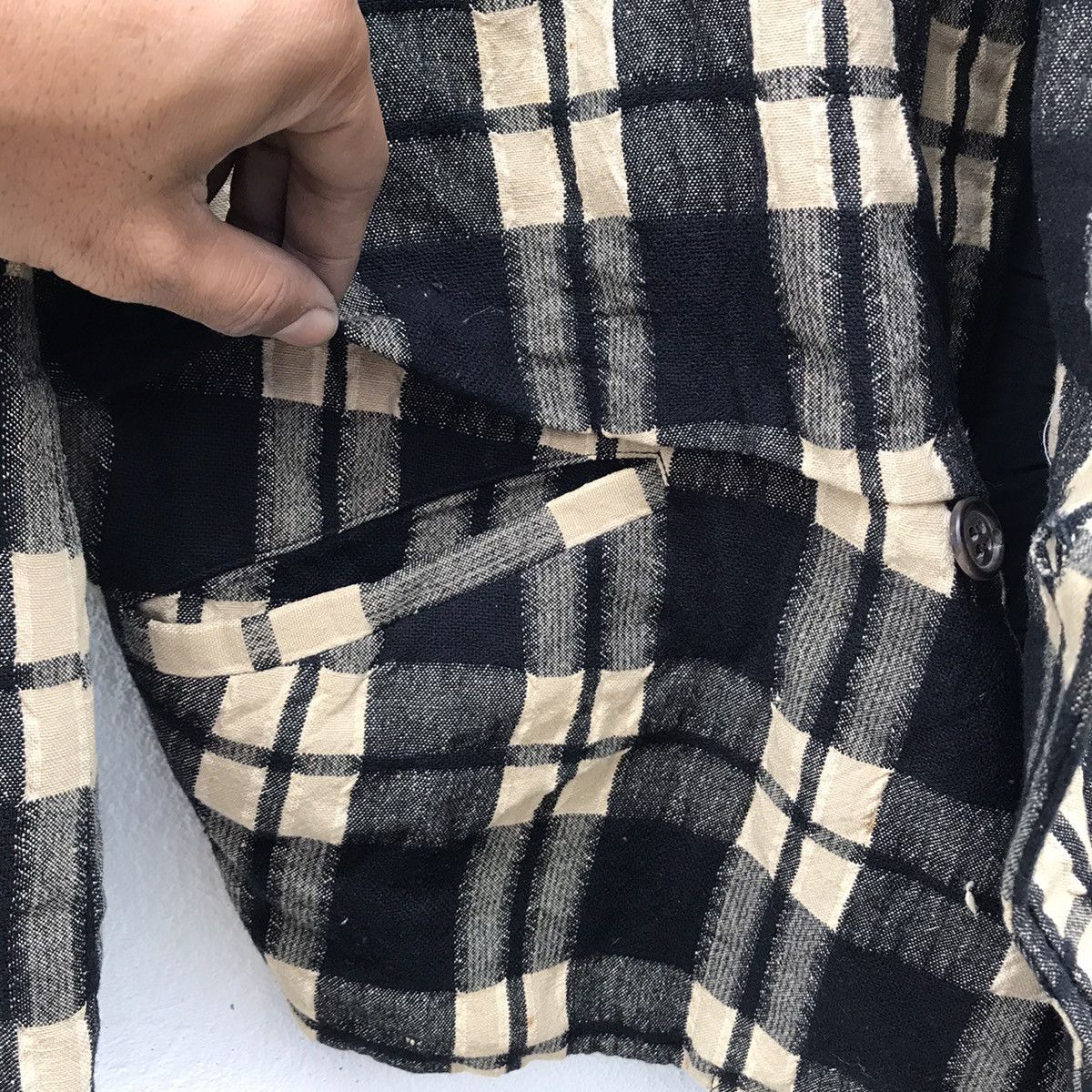 Designer Made In Japan Issey Miyake Men Tartan Wool Jackets Size US M / EU 48-50 / 2 - 14 Thumbnail