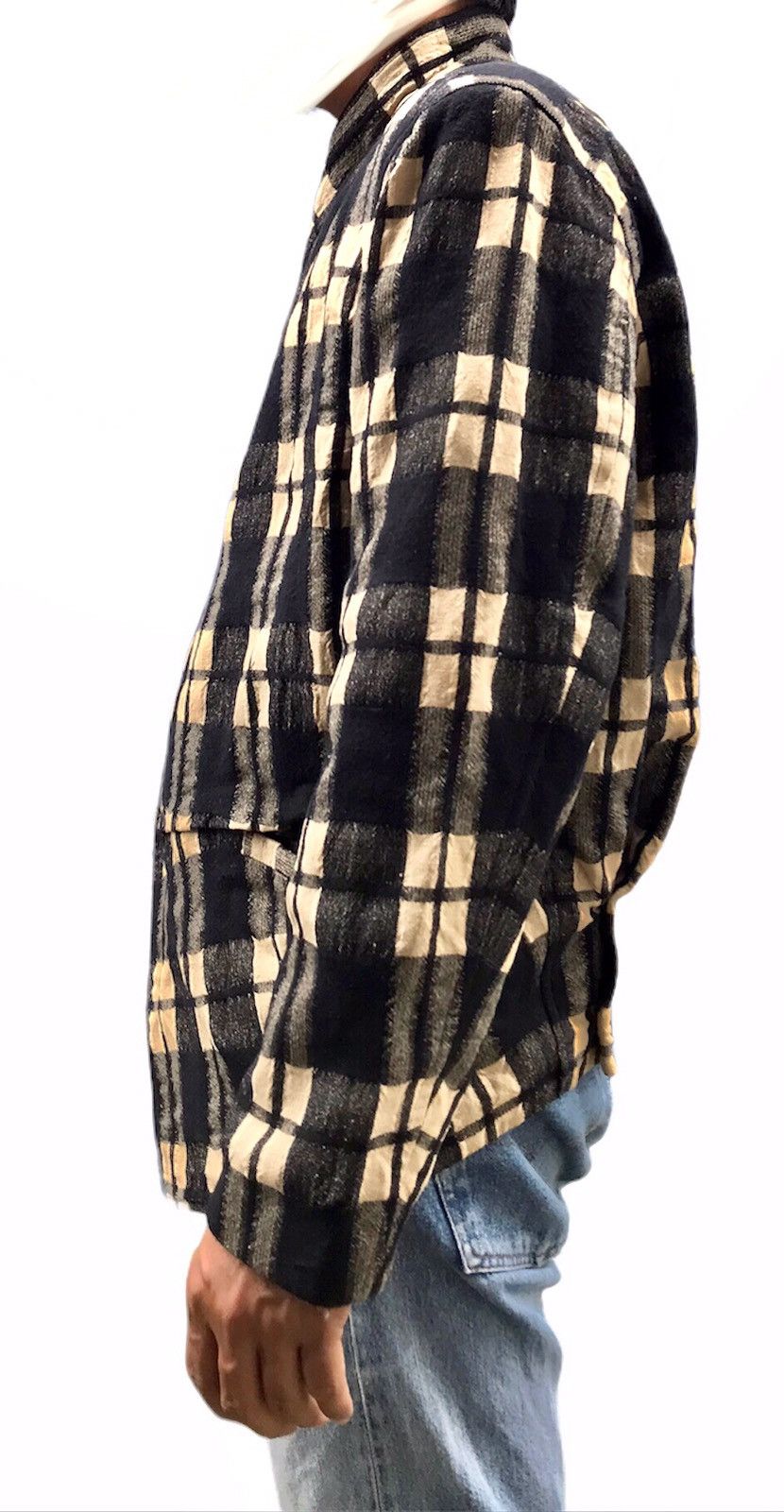 Designer Made In Japan Issey Miyake Men Tartan Wool Jackets Size US M / EU 48-50 / 2 - 4 Thumbnail