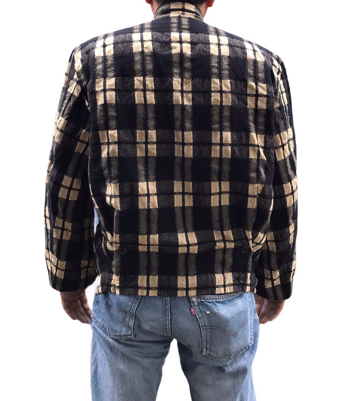 Designer Made In Japan Issey Miyake Men Tartan Wool Jackets Size US M / EU 48-50 / 2 - 3 Thumbnail
