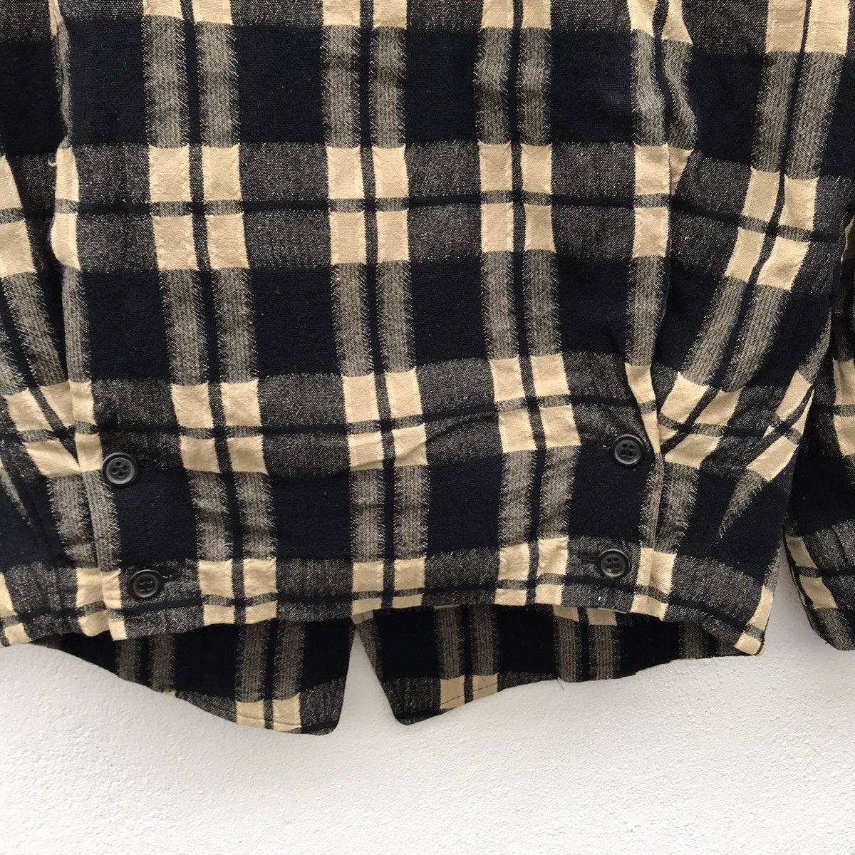 Designer Made In Japan Issey Miyake Men Tartan Wool Jackets Size US M / EU 48-50 / 2 - 10 Thumbnail