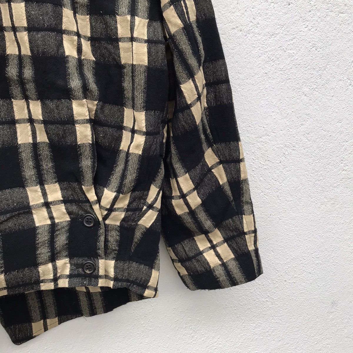 Designer Made In Japan Issey Miyake Men Tartan Wool Jackets Size US M / EU 48-50 / 2 - 12 Thumbnail