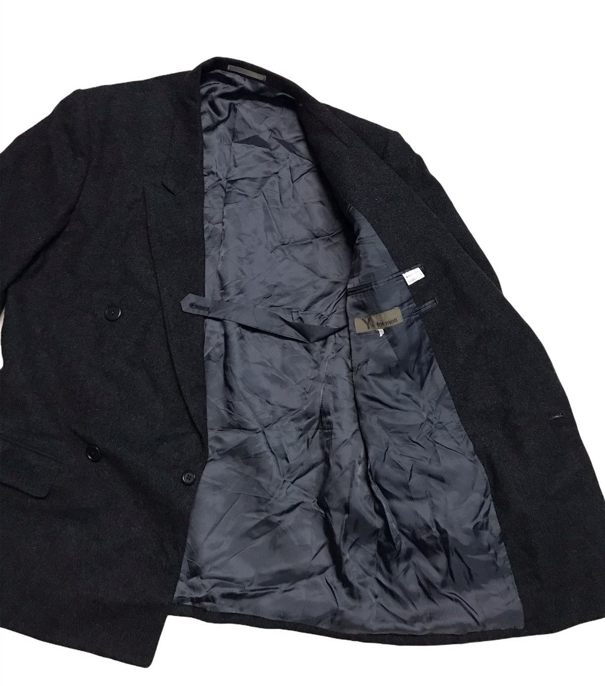 Yohji Yamamoto Vintage Y’s For Men Double Breasted Wool Coat Blazer Size US M / EU 48-50 / 2 - 5 Thumbnail