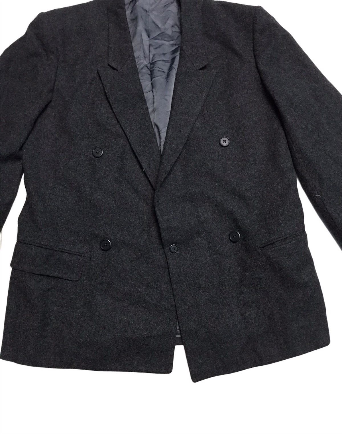 Yohji Yamamoto Vintage Y’s For Men Double Breasted Wool Coat Blazer Size US M / EU 48-50 / 2 - 4 Thumbnail