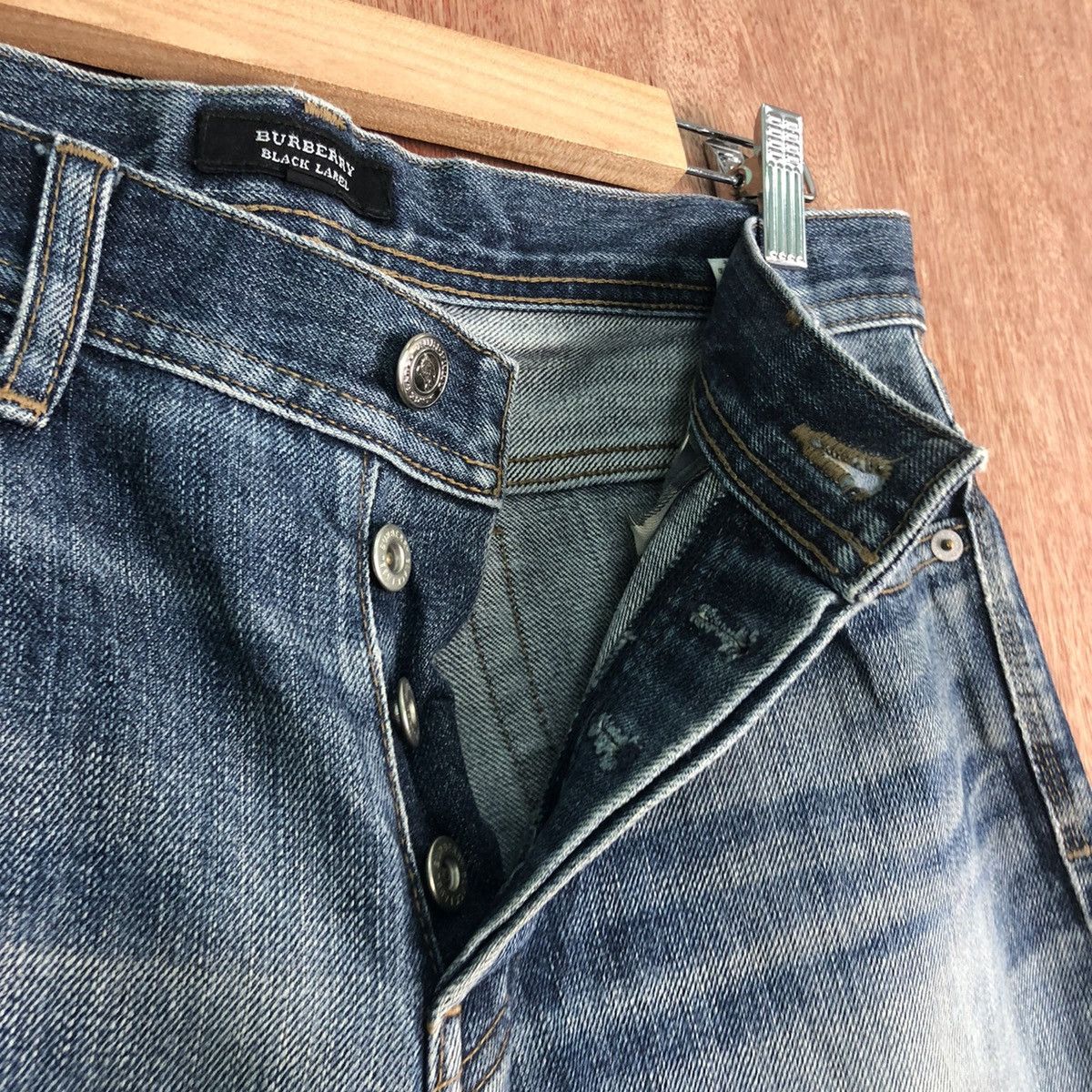 Burberry DLL Burberry Black Label distressed Denim Jeans Pants #c298 Size US 30 / EU 46 - 5 Thumbnail