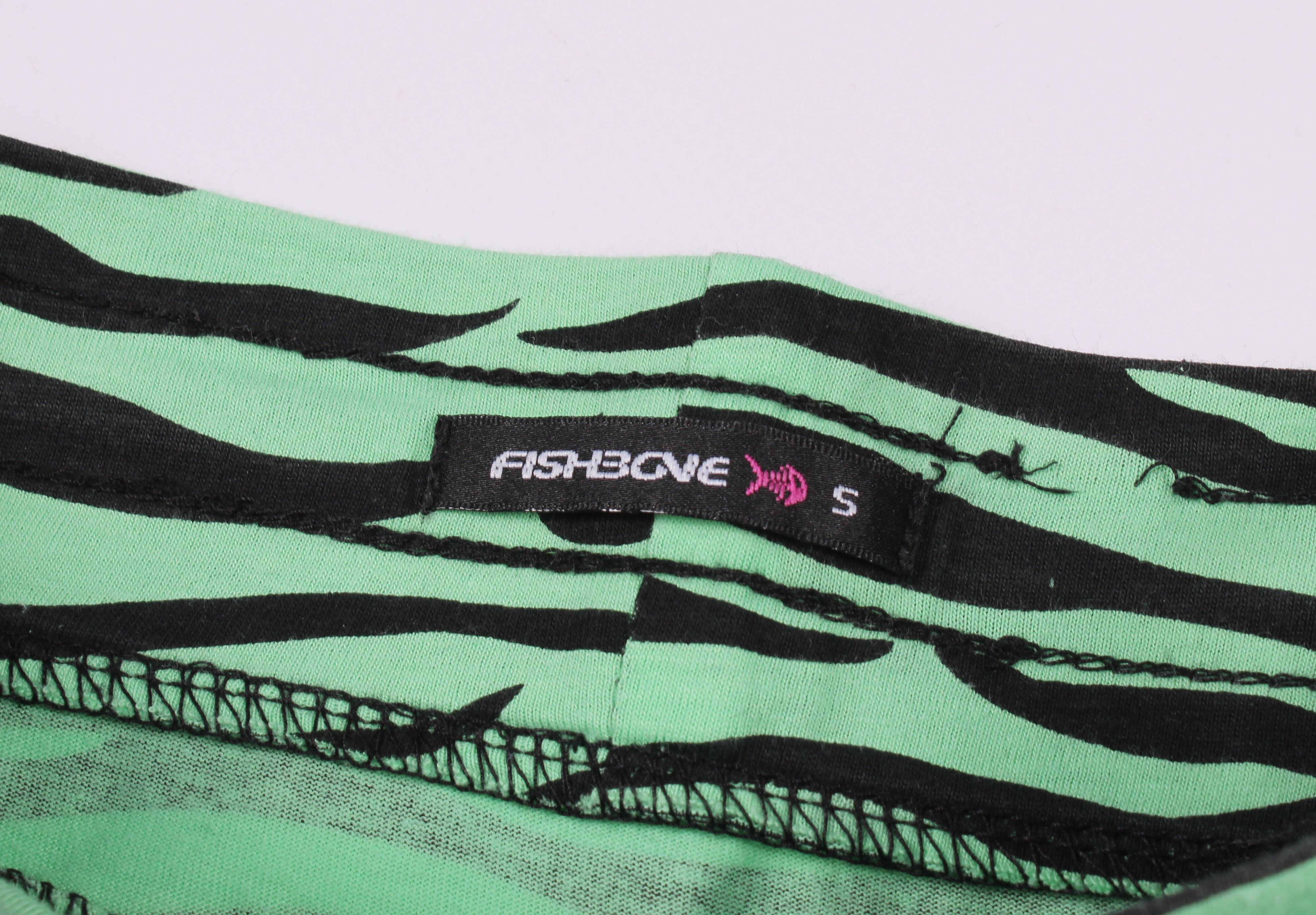 Vintage Vintage Fishbone Mini Tiger Print Y2K Skirt Size 25" / US 0 / IT 36 - 6 Thumbnail