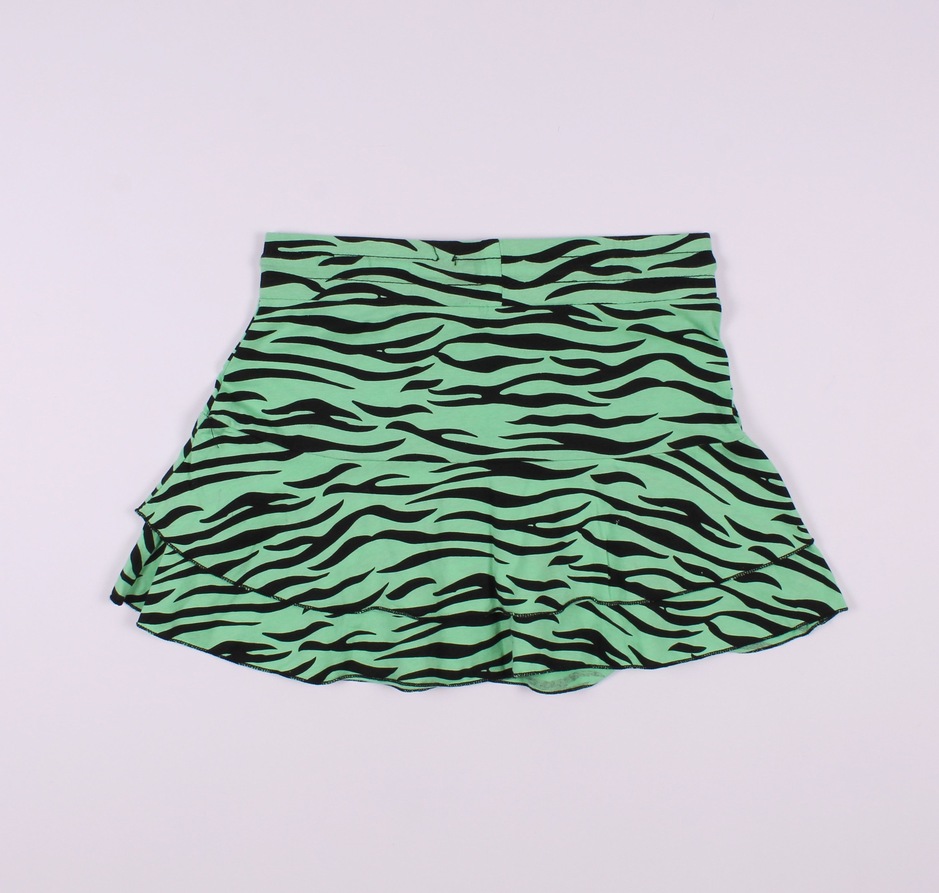 Vintage Vintage Fishbone Mini Tiger Print Y2K Skirt Size 25" / US 0 / IT 36 - 8 Thumbnail