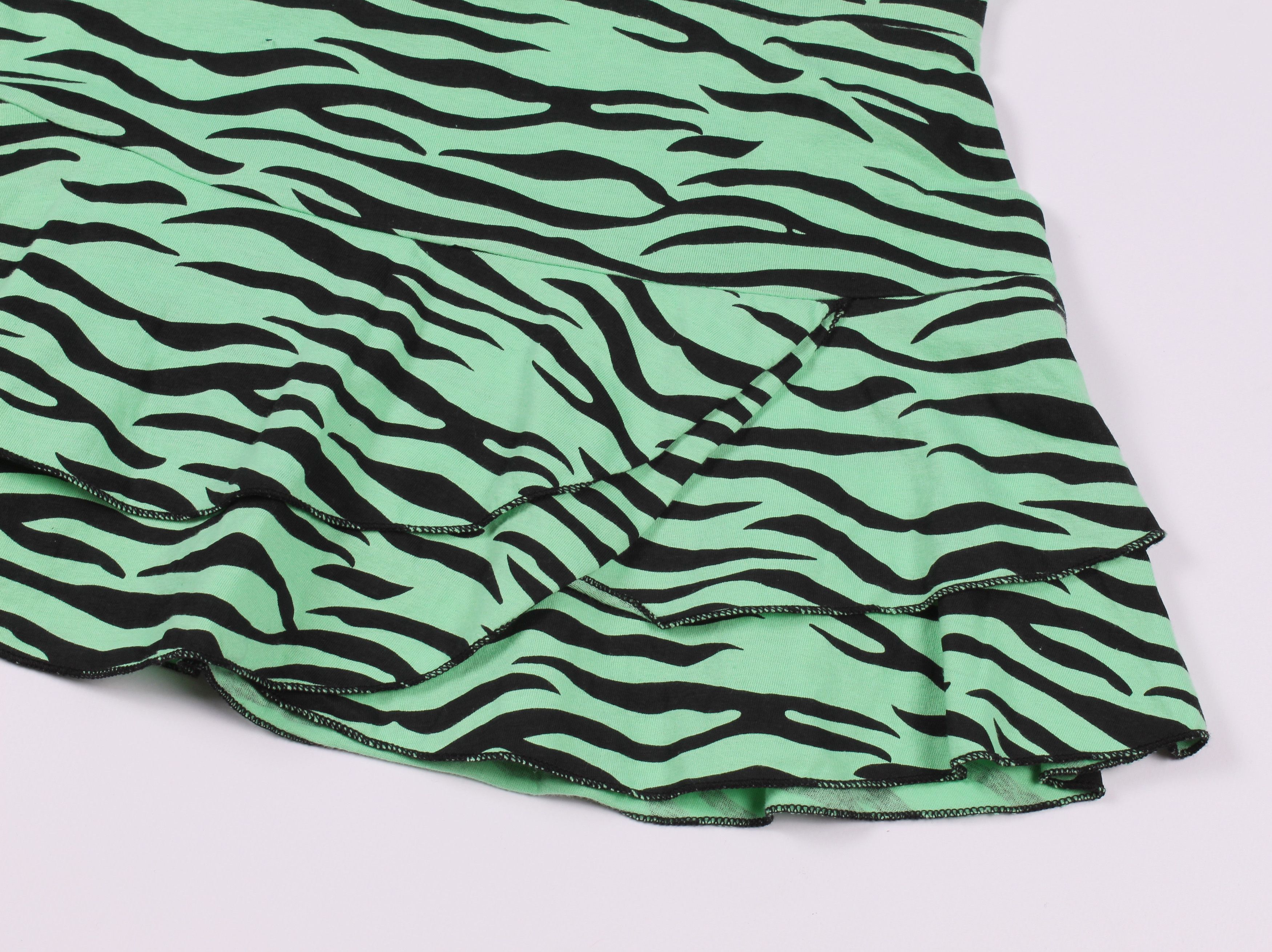 Vintage Vintage Fishbone Mini Tiger Print Y2K Skirt Size 25" / US 0 / IT 36 - 5 Thumbnail