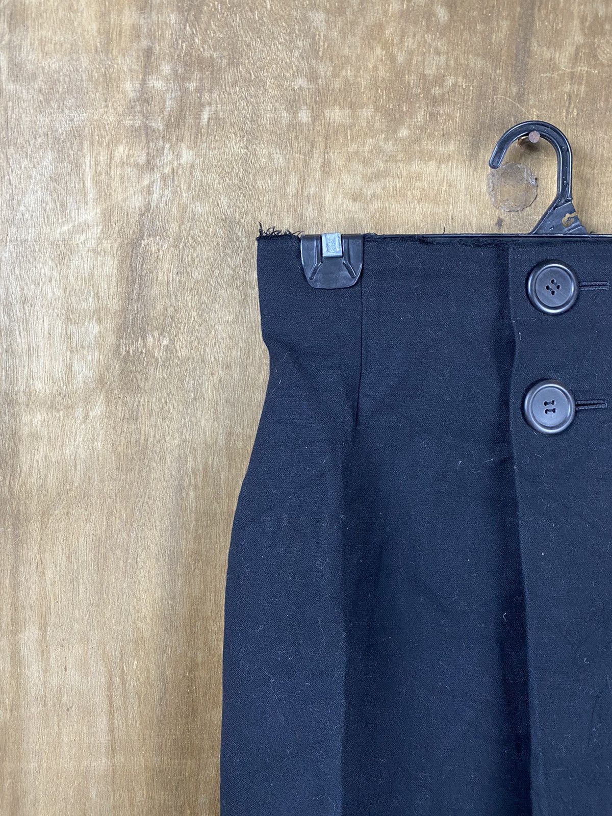 Yohji Yamamoto DL Yohji Yamamoto japan black Skirt #Z093 Size 26" / US 2 / IT 38 - 3 Thumbnail
