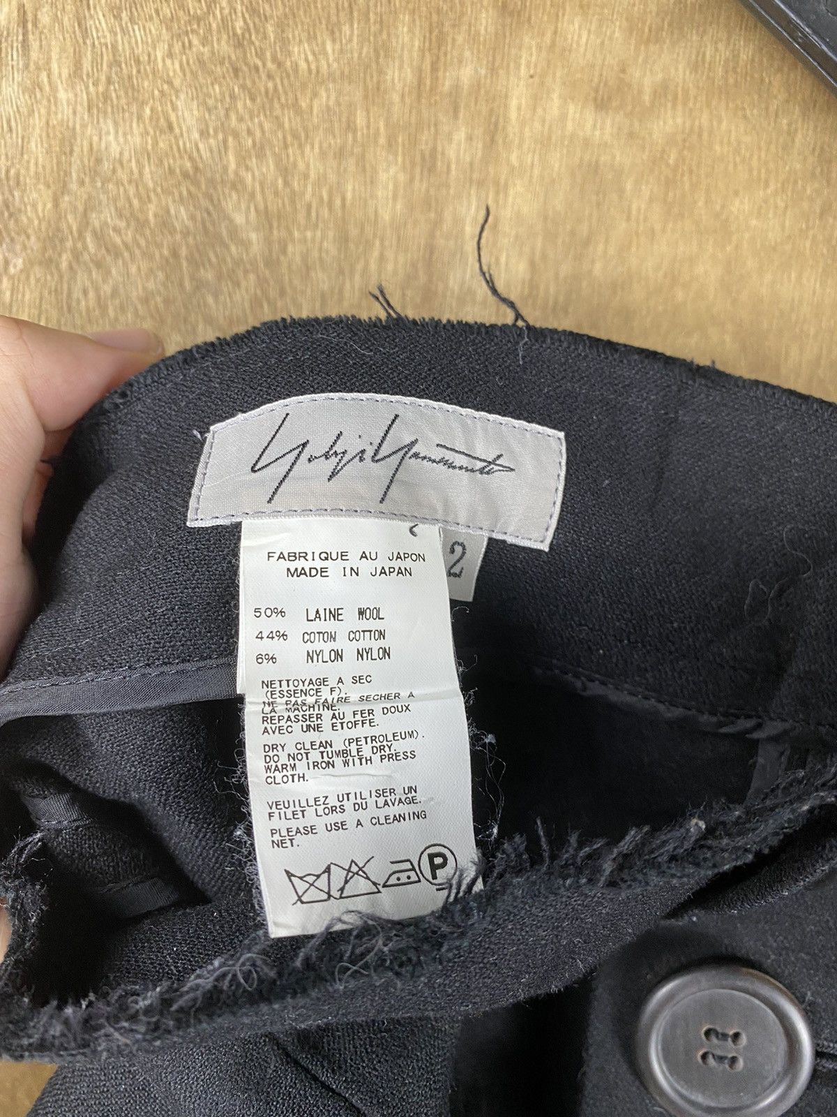 Yohji Yamamoto DL Yohji Yamamoto japan black Skirt #Z093 Size 26" / US 2 / IT 38 - 13 Thumbnail