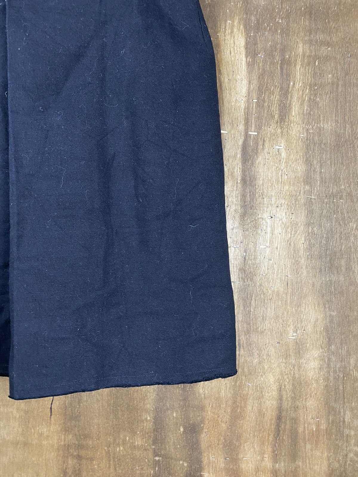 Yohji Yamamoto DL Yohji Yamamoto japan black Skirt #Z093 Size 26" / US 2 / IT 38 - 6 Thumbnail