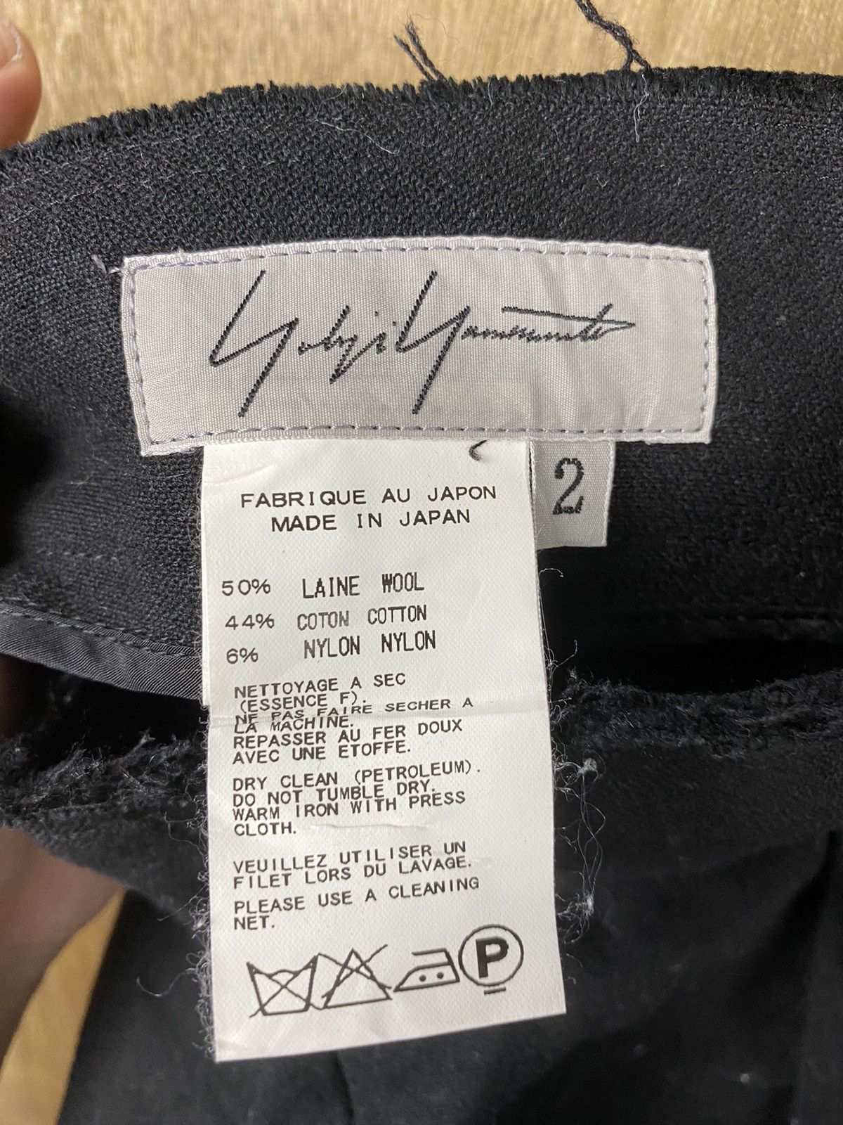 Yohji Yamamoto DL Yohji Yamamoto japan black Skirt #Z093 Size 26" / US 2 / IT 38 - 14 Thumbnail