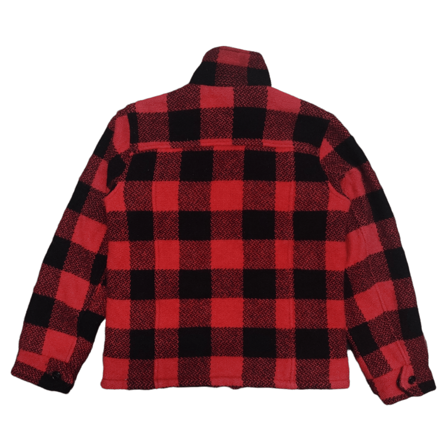 HOLLYWOOD RANCH MARKET Vintage H.R. Market Wool Jacket Checkered Zip Up Size US M / EU 48-50 / 2 - 9 Thumbnail