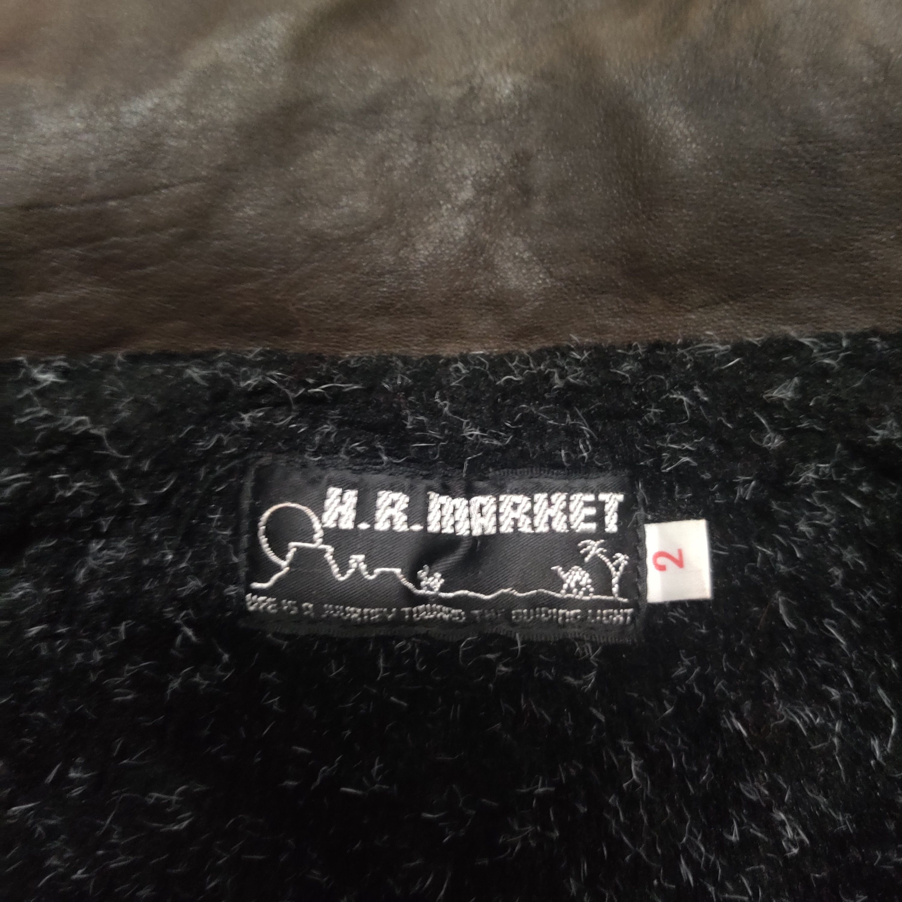 HOLLYWOOD RANCH MARKET Vintage H.R. Market Wool Jacket Checkered Zip Up Size US M / EU 48-50 / 2 - 6 Thumbnail