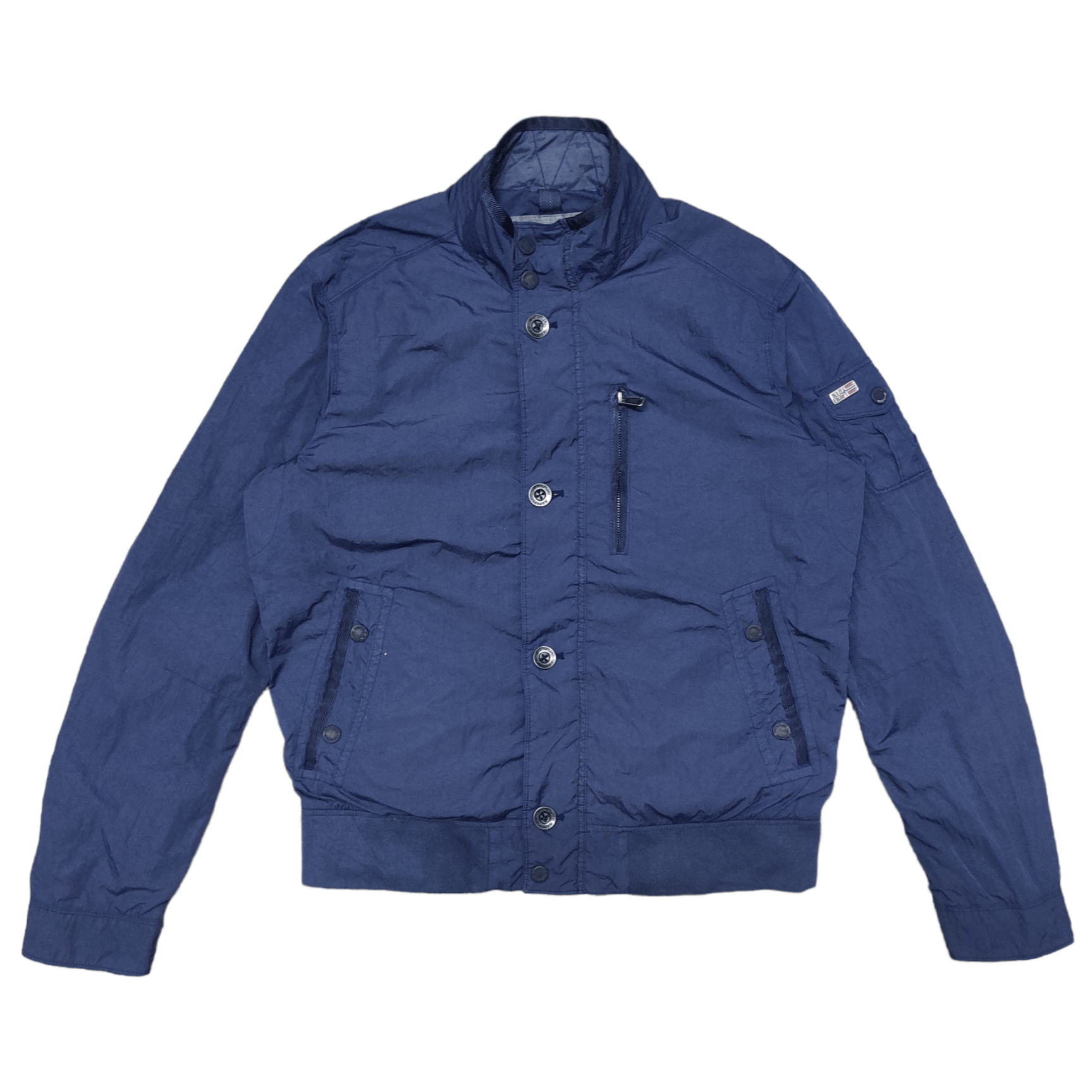 image of Napapijri Geographic Jacket Multi Pocket in Blue, Men's (Size XL)