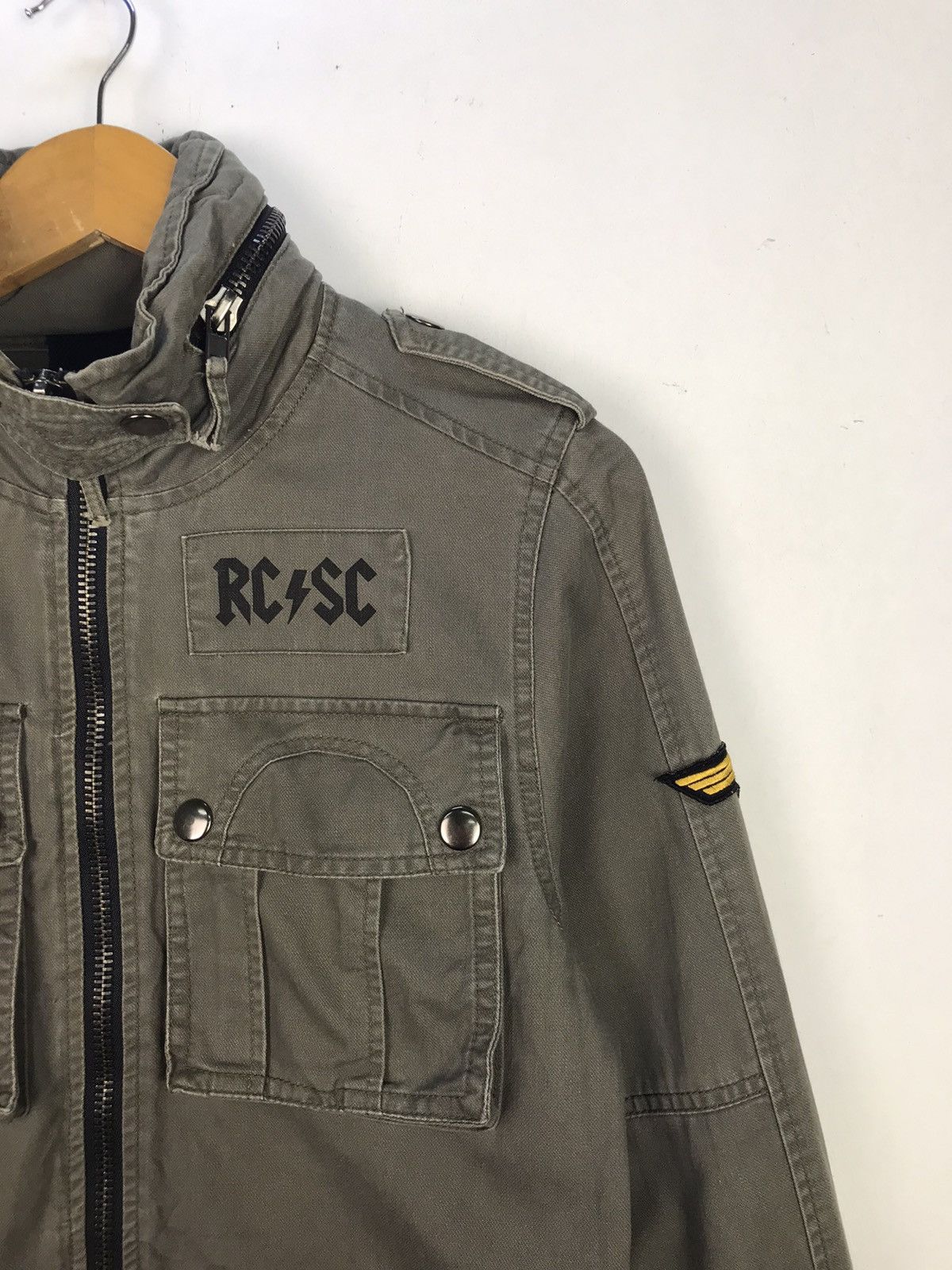 Band Tees × If Six Was Nine × Le Grande Bleu (L.G.B.) Vintage Jacket Parody ACDC Army Style Size US M / EU 48-50 / 2 - 4 Thumbnail