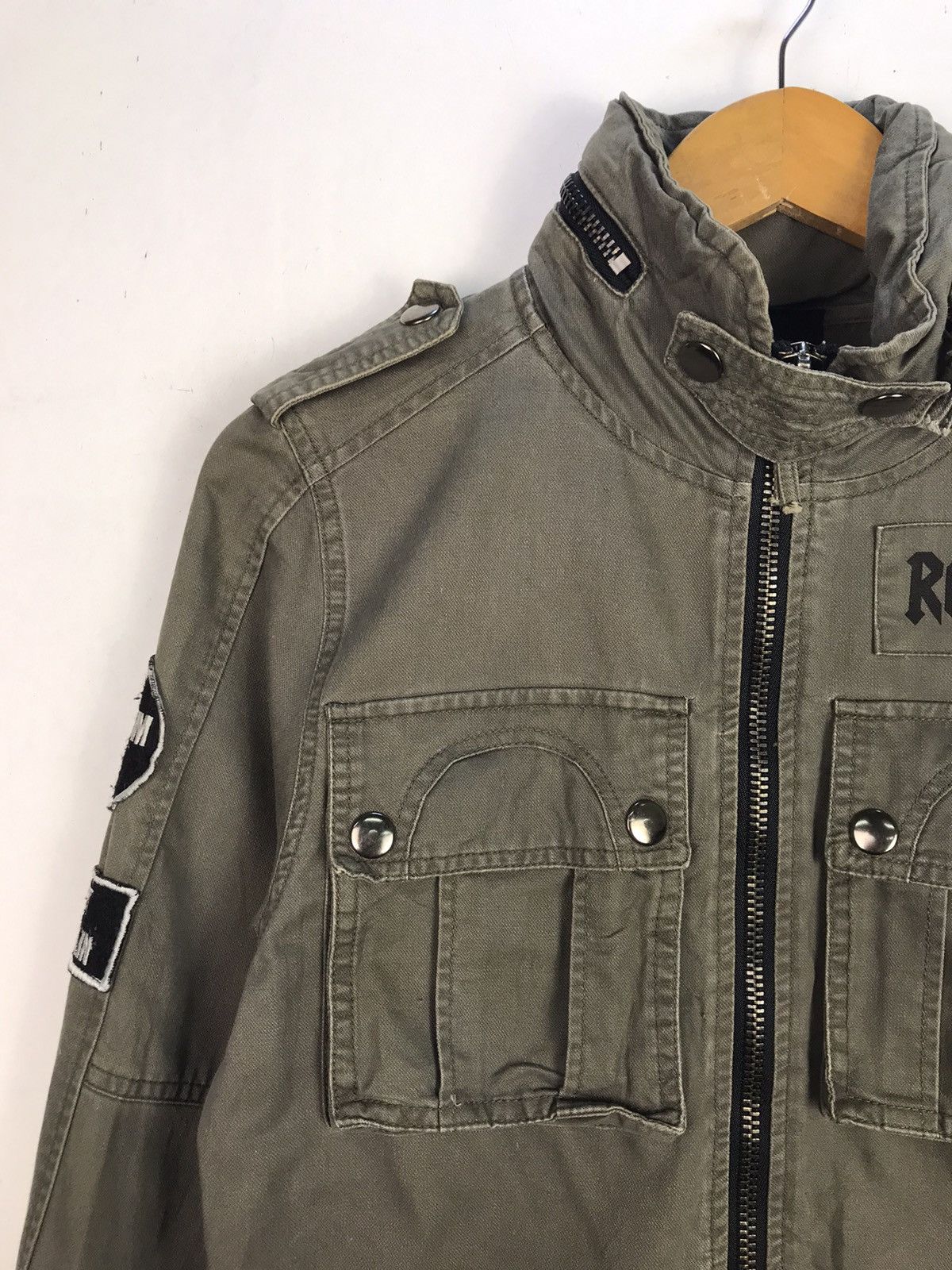 Band Tees × If Six Was Nine × Le Grande Bleu (L.G.B.) Vintage Jacket Parody ACDC Army Style Size US M / EU 48-50 / 2 - 5 Thumbnail