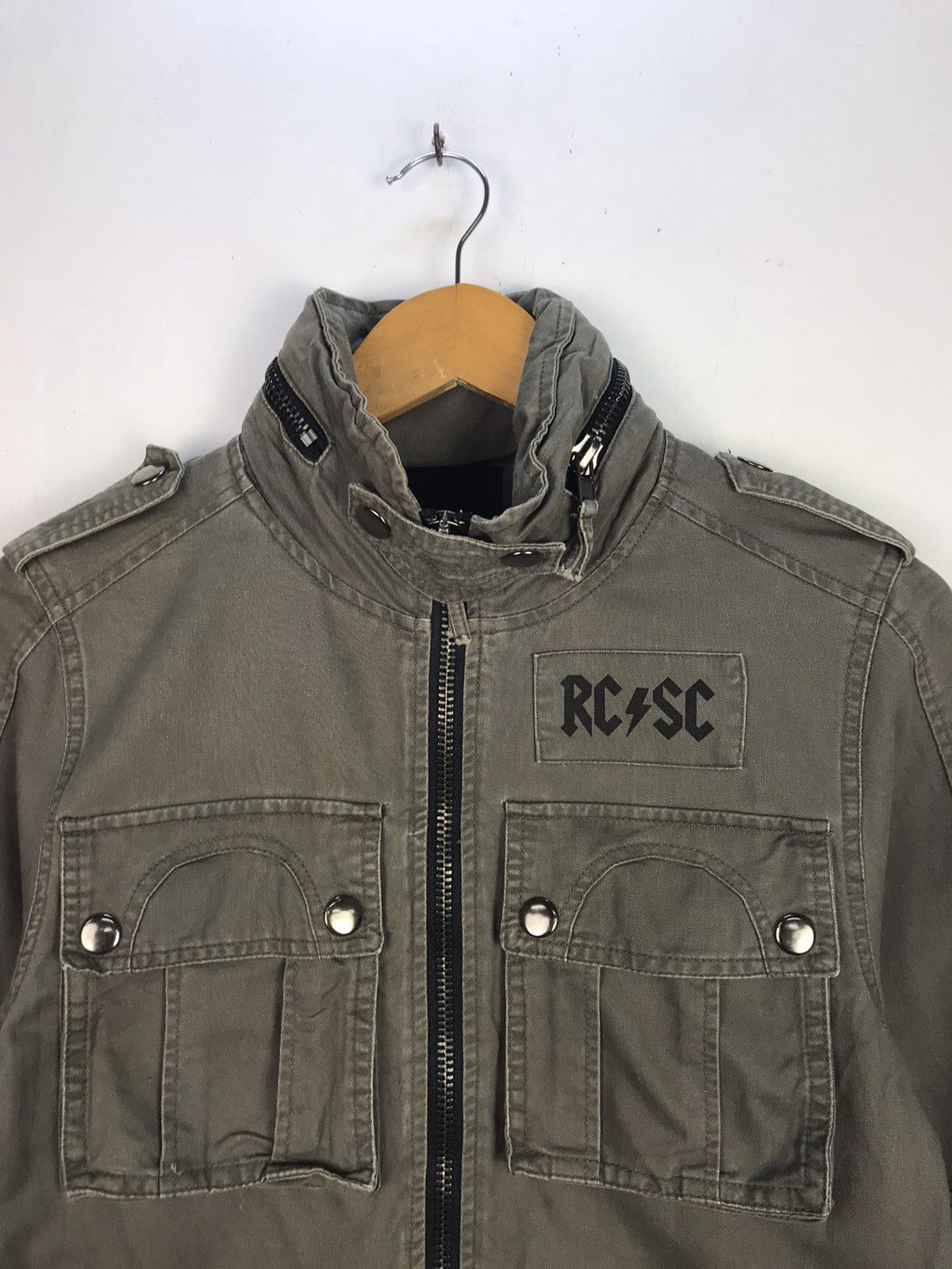 Band Tees × If Six Was Nine × Le Grande Bleu (L.G.B.) Vintage Jacket Parody ACDC Army Style Size US M / EU 48-50 / 2 - 3 Thumbnail