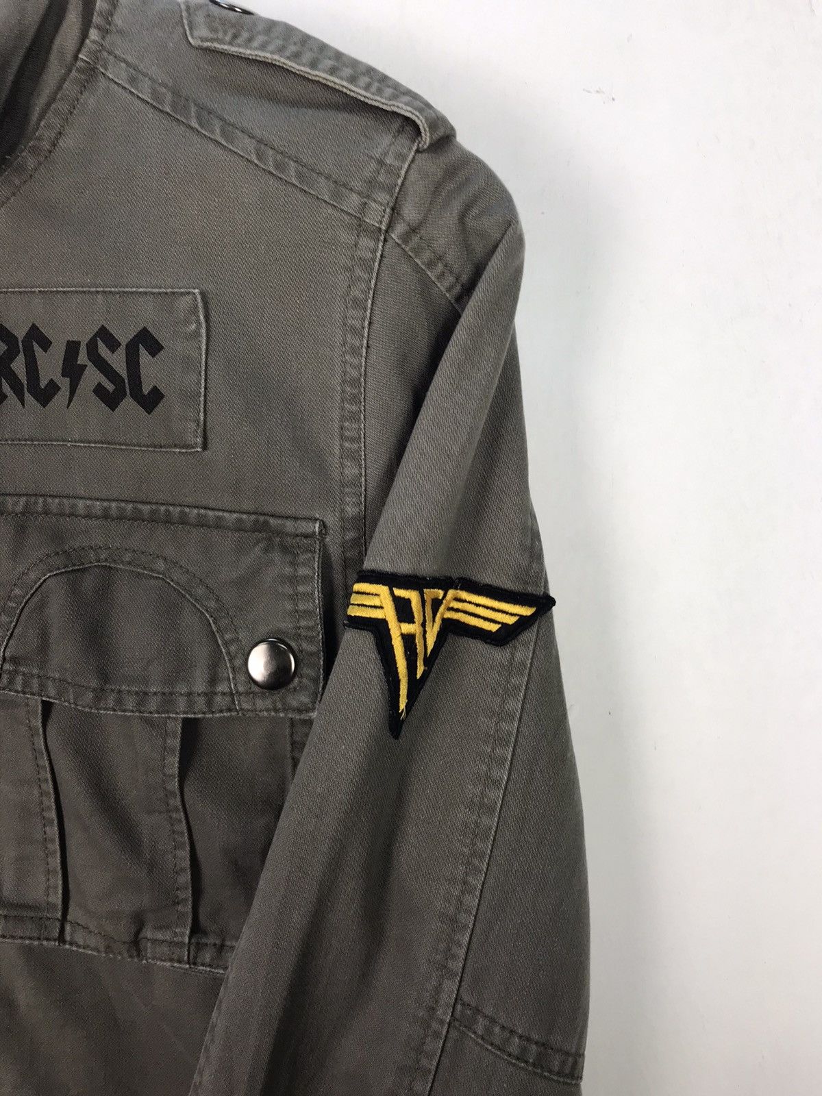 Band Tees × If Six Was Nine × Le Grande Bleu (L.G.B.) Vintage Jacket Parody ACDC Army Style Size US M / EU 48-50 / 2 - 7 Thumbnail