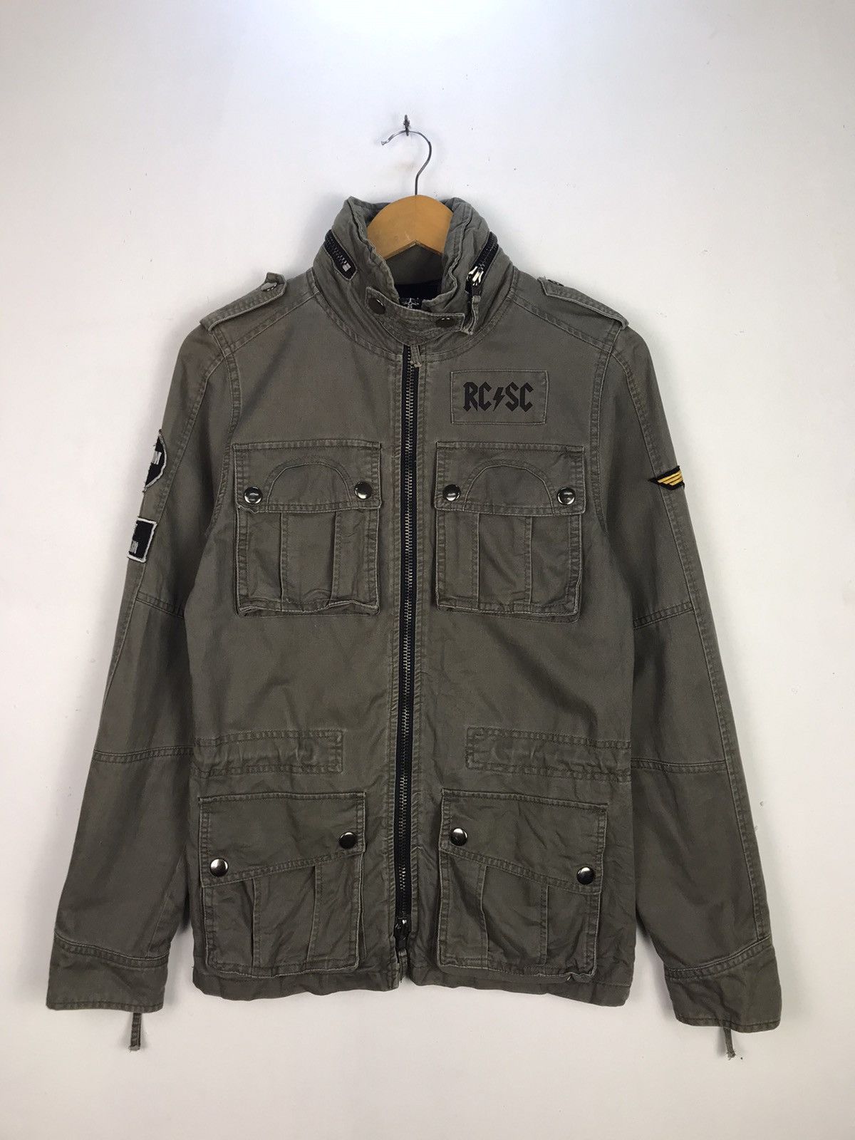 Vintage Jacket Parody ACDC Army Style
