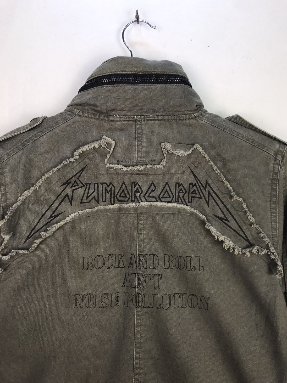Band Tees × If Six Was Nine × Le Grande Bleu (L.G.B.) Vintage Jacket Parody ACDC Army Style Size US M / EU 48-50 / 2 - 8 Thumbnail