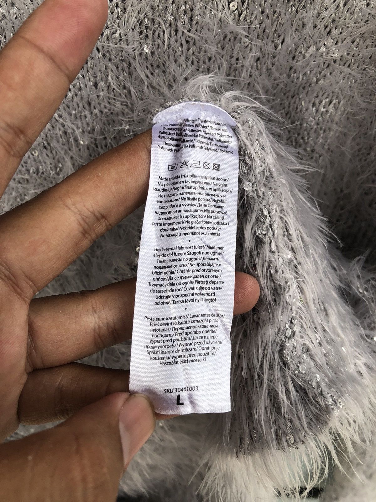 Hysteric Glamour × Issey Miyake × Japanese Brand Fuzzy Mohair BELOVED Shag Shaggy Knitwear Size US M / EU 48-50 / 2 - 8 Thumbnail