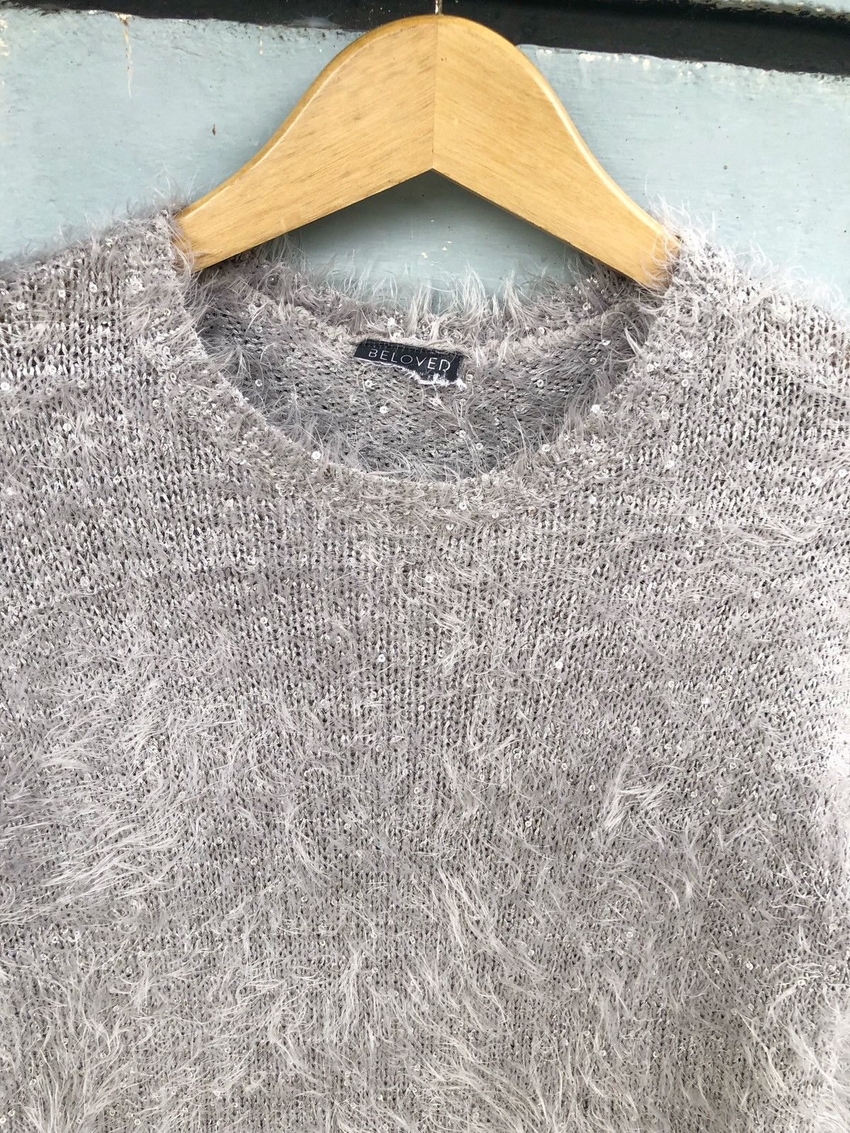 Hysteric Glamour × Issey Miyake × Japanese Brand Fuzzy Mohair BELOVED Shag Shaggy Knitwear Size US M / EU 48-50 / 2 - 4 Thumbnail