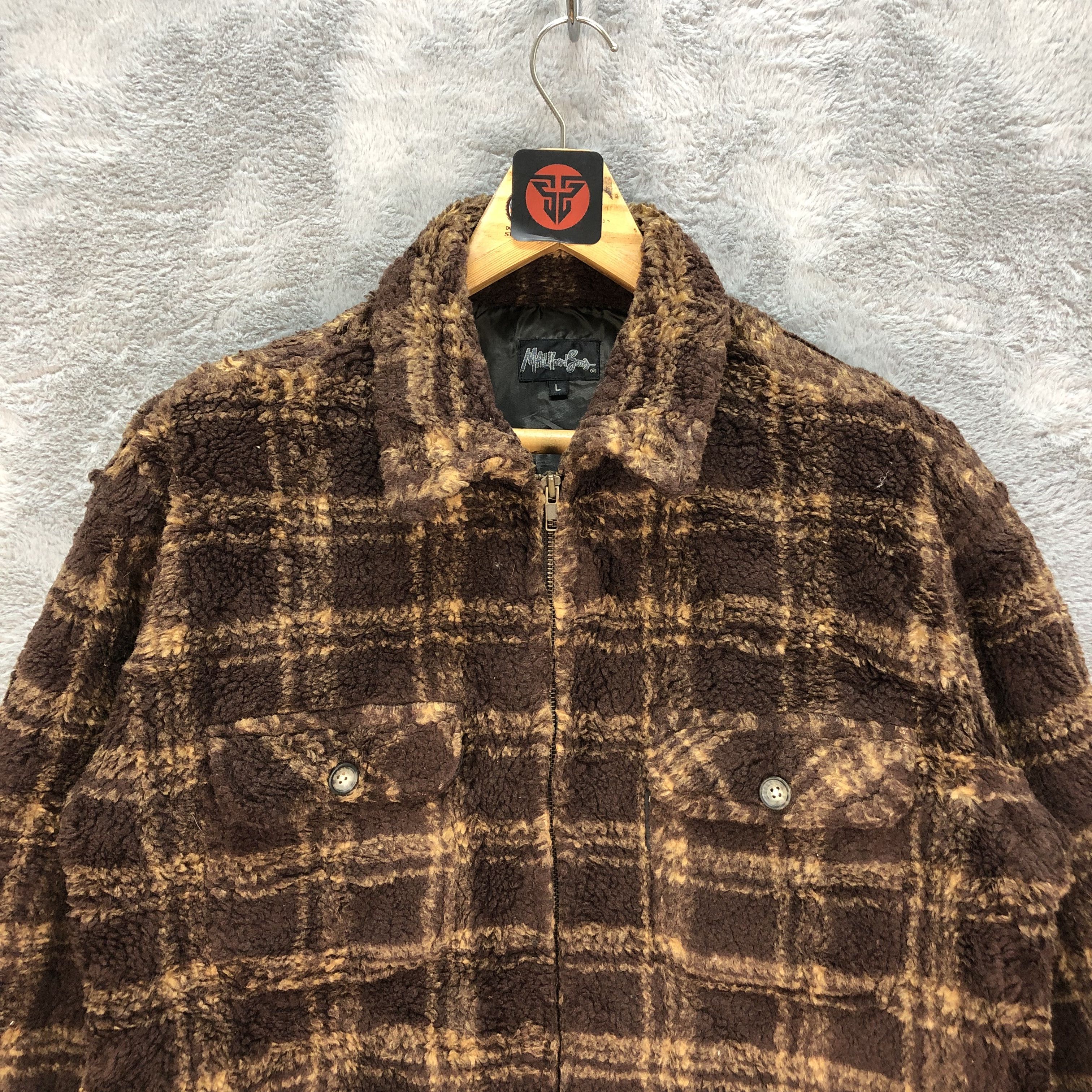 Japanese Brand Maui And Sons Deep Pile Tartan Fleece Jacket #6370-62 Size US L / EU 52-54 / 3 - 2 Thumbnail