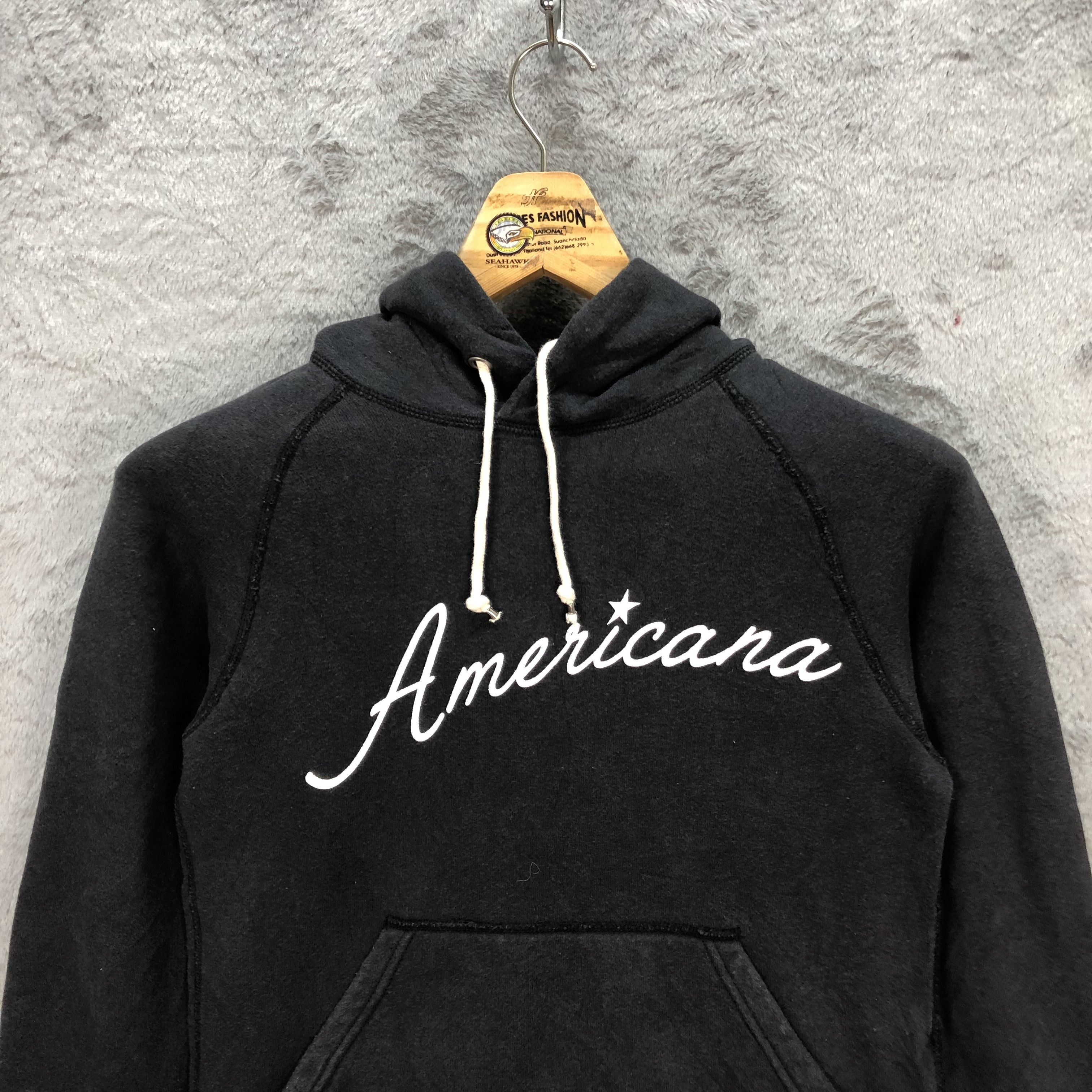 Japanese Brand AMERICANA Rise From The 30 Co Made in Japan Hoodie #5797-207 Size XS / US 0-2 / IT 36-38 - 2 Thumbnail