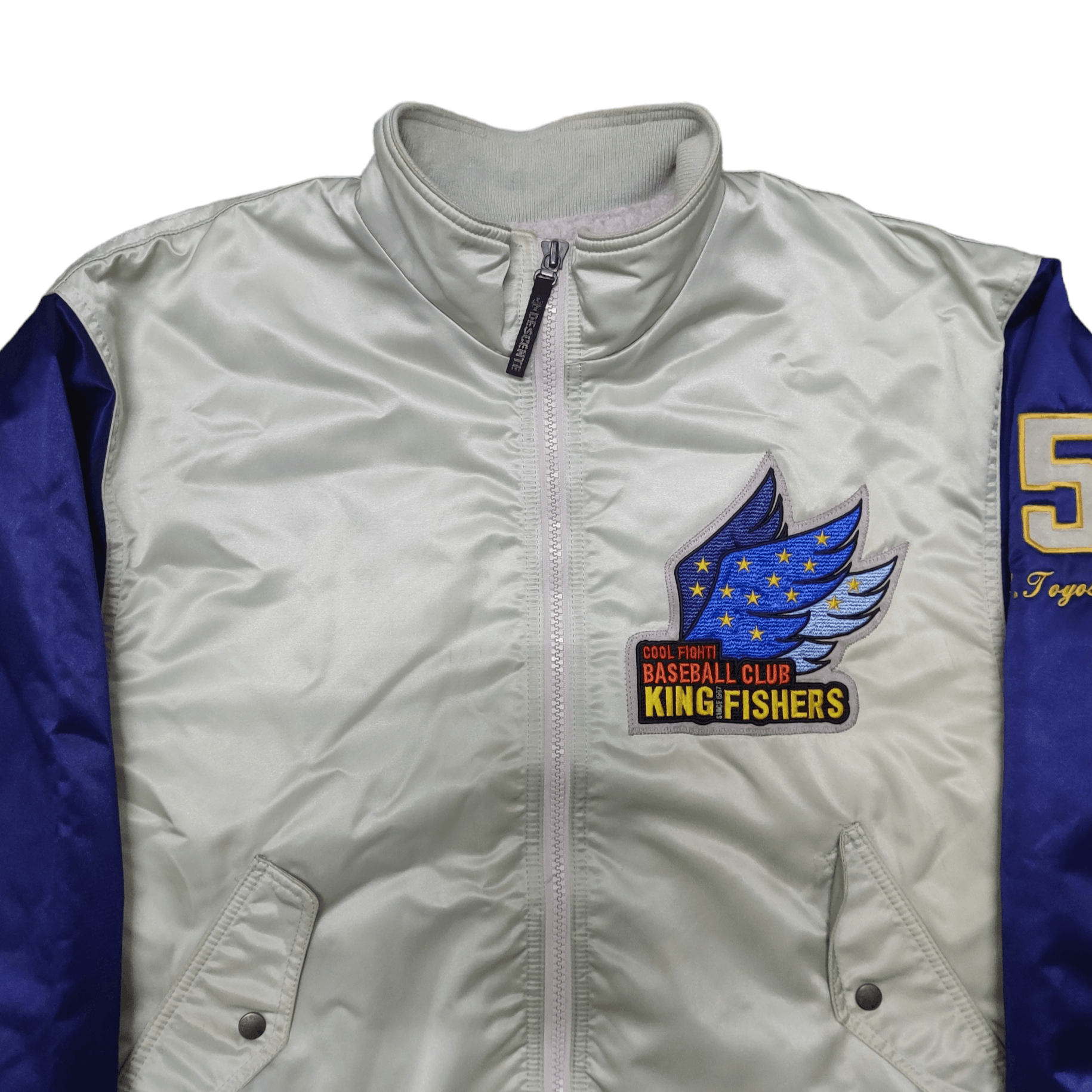 Descente Vintage Descente Baseball Club Sherpa Lined Bomber Jacket Size US XL / EU 56 / 4 - 2 Thumbnail