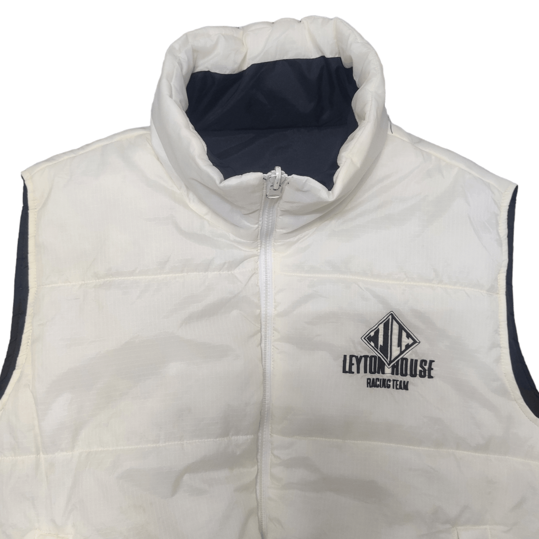 Japanese Brand Vintage Leyton House Racing Team Puffer Vest Reversible Size US M / EU 48-50 / 2 - 8 Thumbnail
