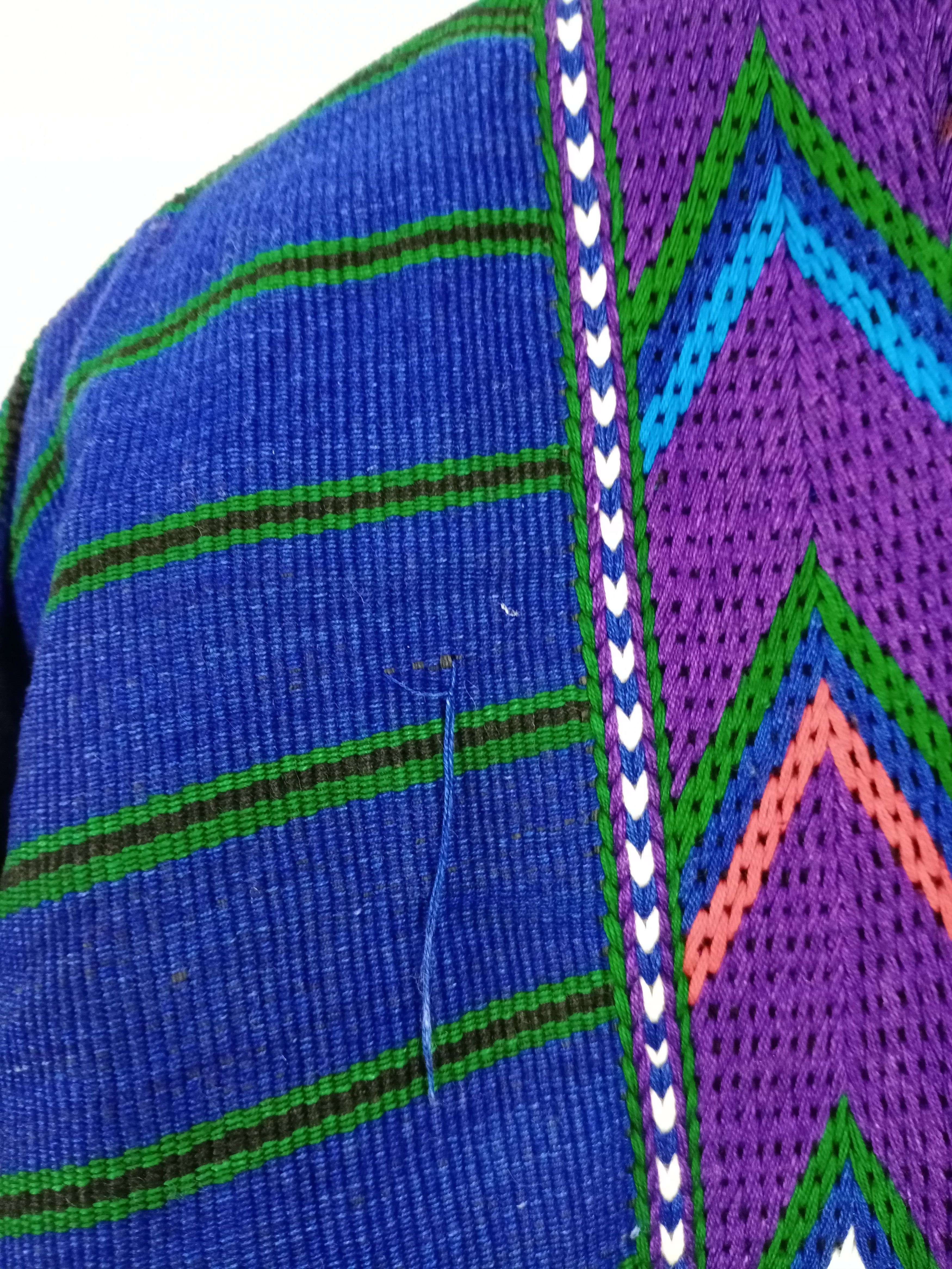 Japanese Brand No Brand Multicolor Knit Zipper Bomber Style Jacket Size US L / EU 52-54 / 3 - 8 Thumbnail