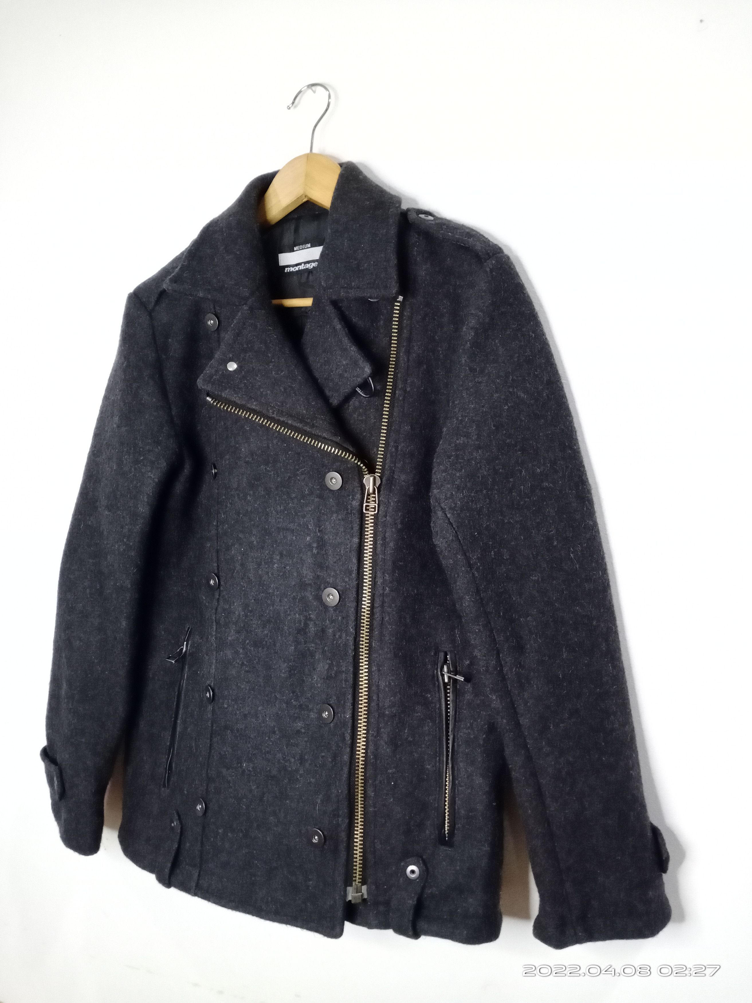 Japanese Brand Montage Double Collar Heavy Wool Jacket Japanese Brand Size US S / EU 44-46 / 1 - 2 Thumbnail