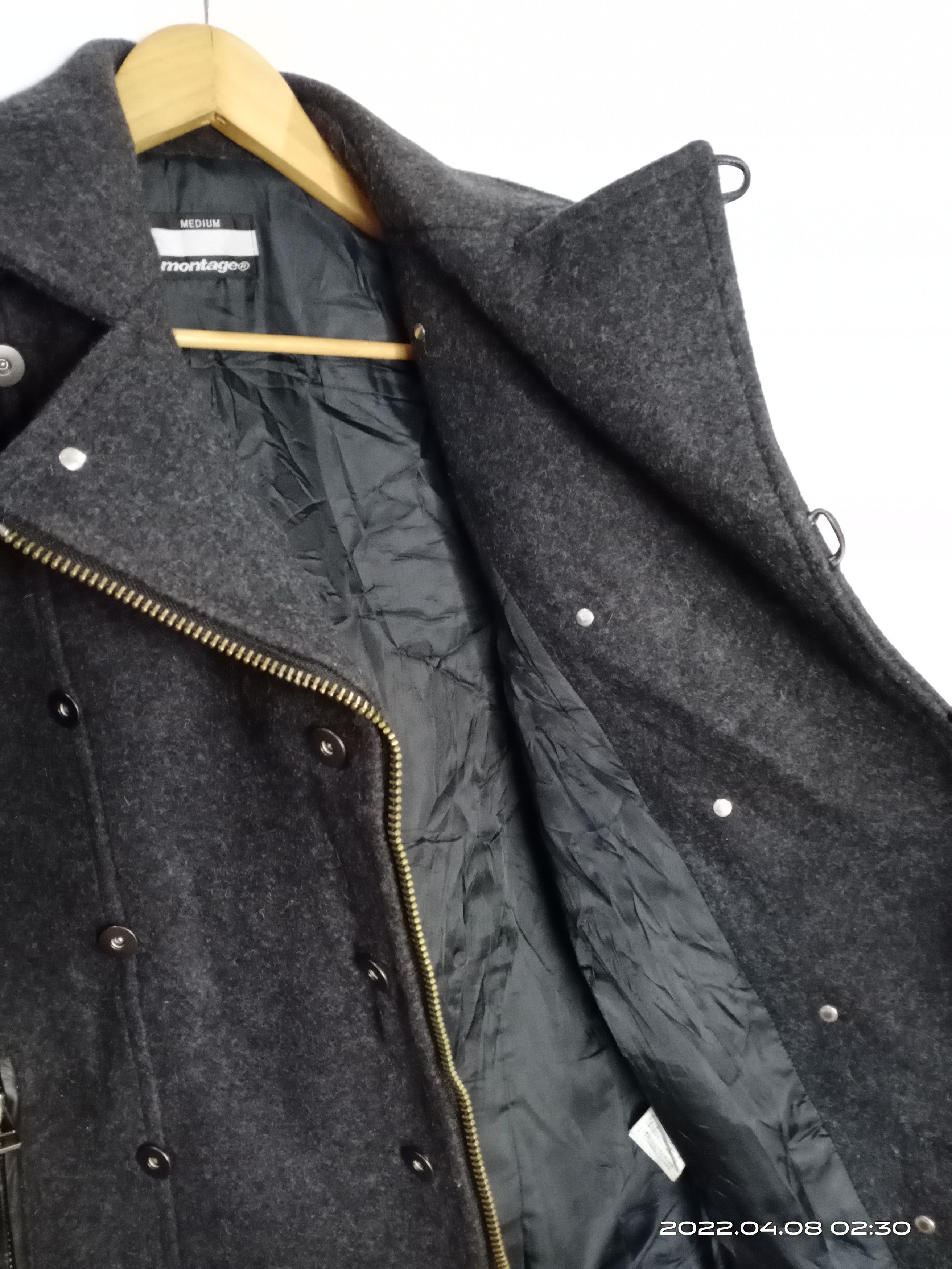 Japanese Brand Montage Double Collar Heavy Wool Jacket Japanese Brand Size US S / EU 44-46 / 1 - 10 Thumbnail