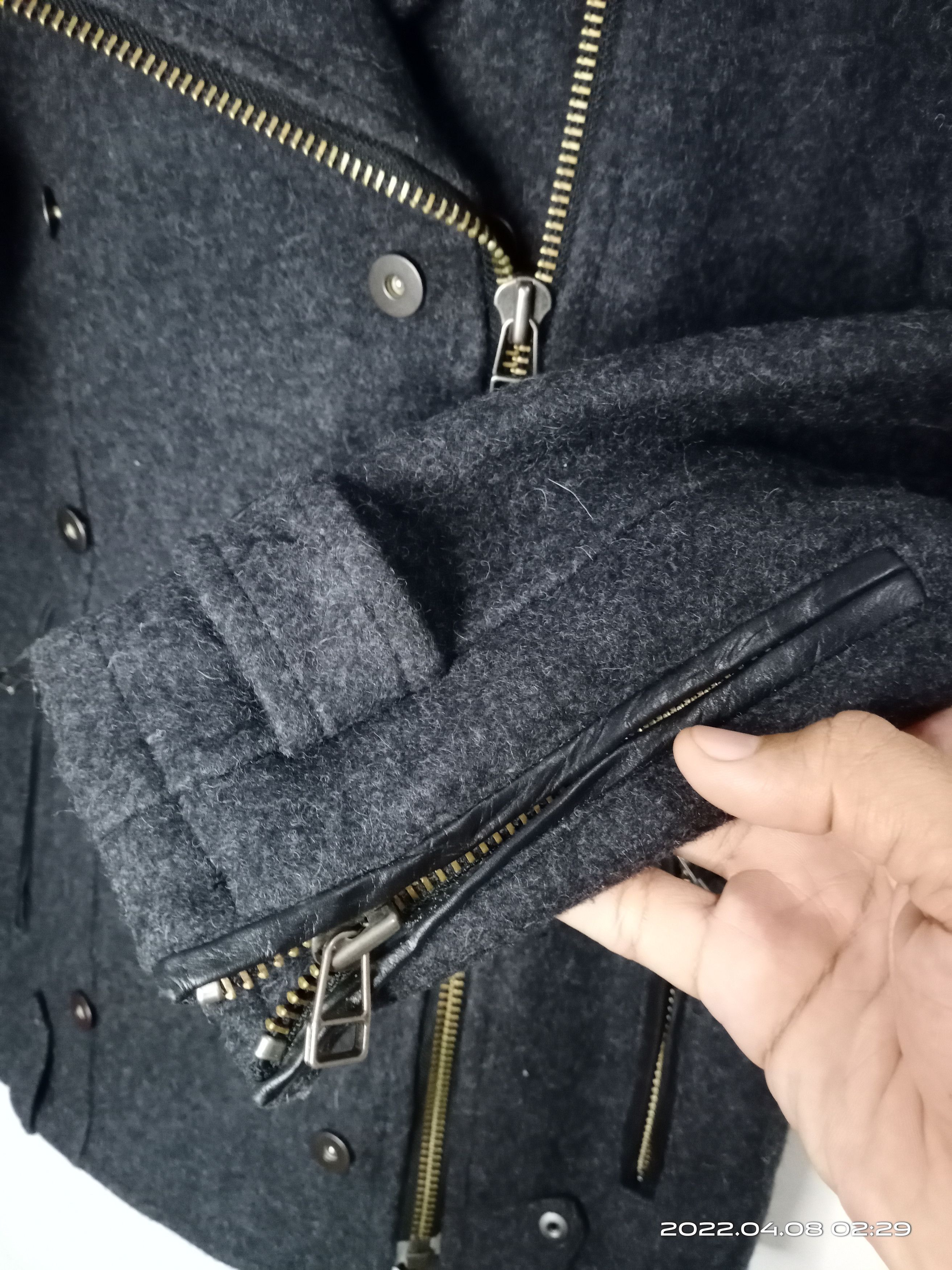 Japanese Brand Montage Double Collar Heavy Wool Jacket Japanese Brand Size US S / EU 44-46 / 1 - 7 Thumbnail