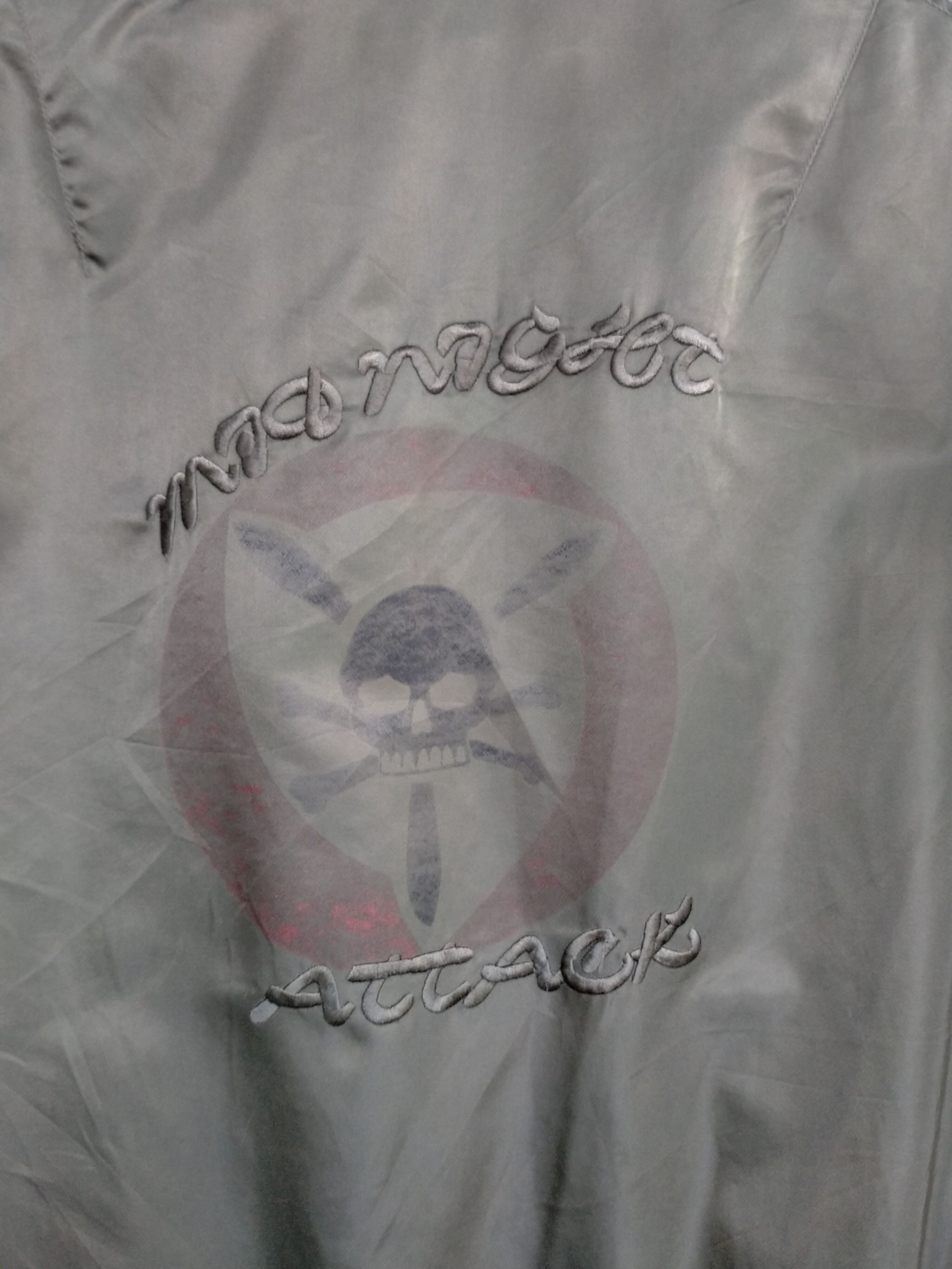 Avirex × Vintage Vintage Distressed Avirex Midnight Attack Ma-1 Flight Jacket Size US L / EU 52-54 / 3 - 3 Thumbnail