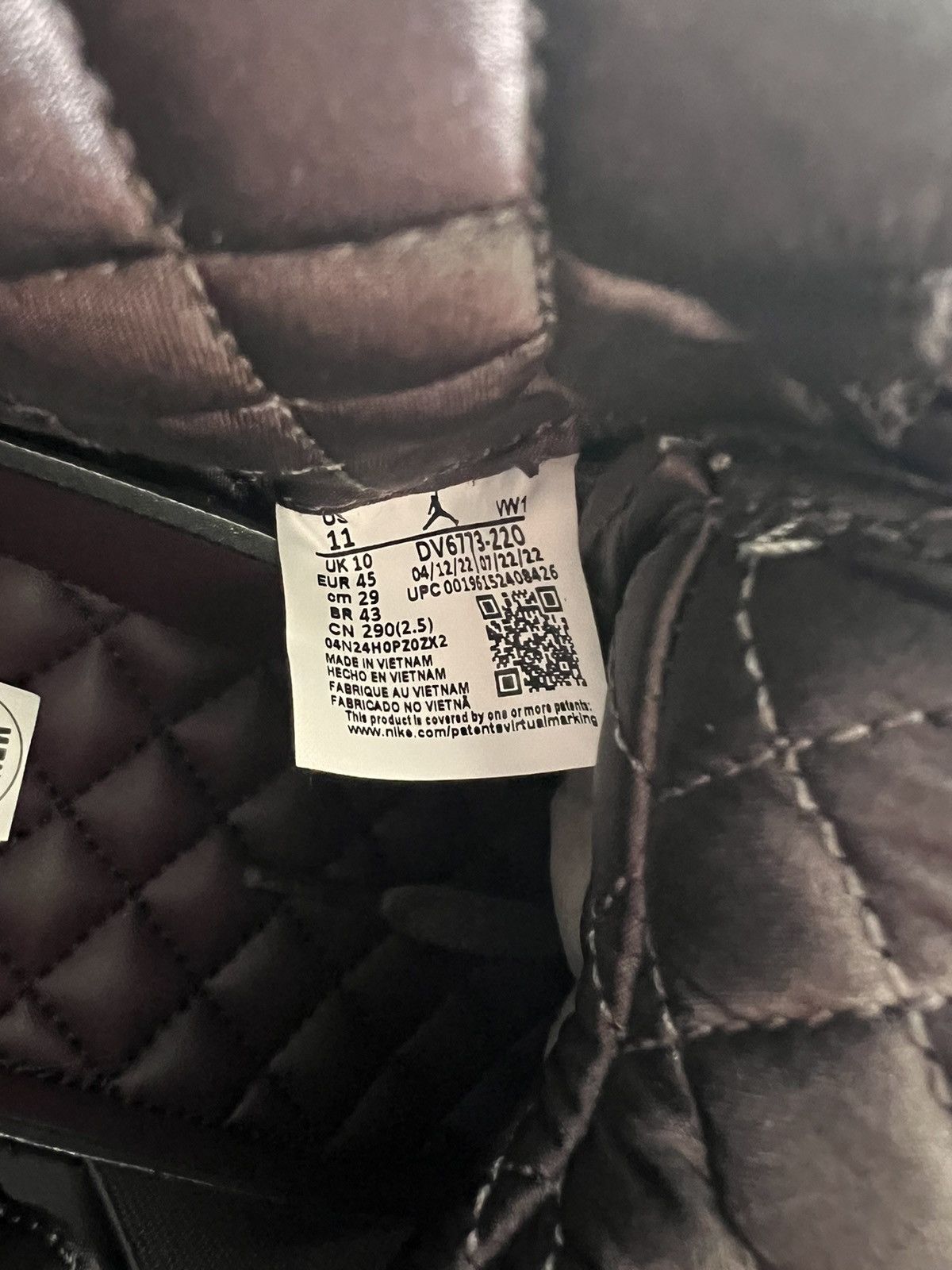 A Ma Maniere Jordan 4 Retro X A Ma Maniére ‘Violet Ore’ Size US 11 / EU 44 - 7 Thumbnail