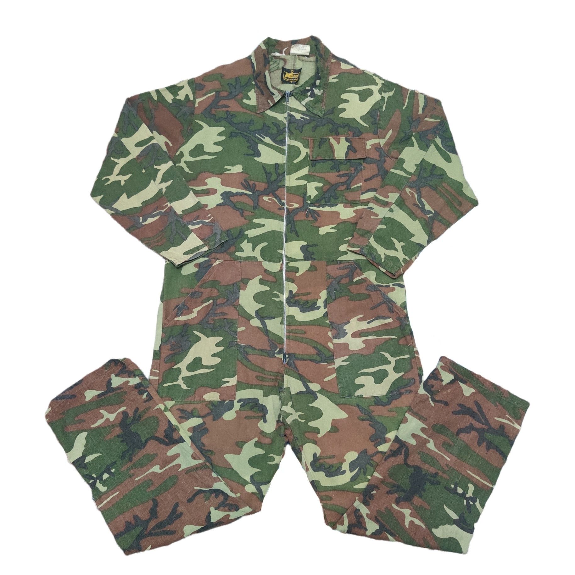 Vintage Vintage Military Kmart Camouflage Coveralls Size US 43 - 1 Thumbnail