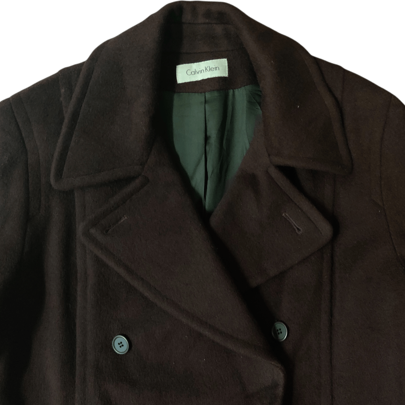 Calvin Klein Vintage Calvin Klein Merino Wool Coat Double Breasted Size US S / EU 44-46 / 1 - 2 Thumbnail
