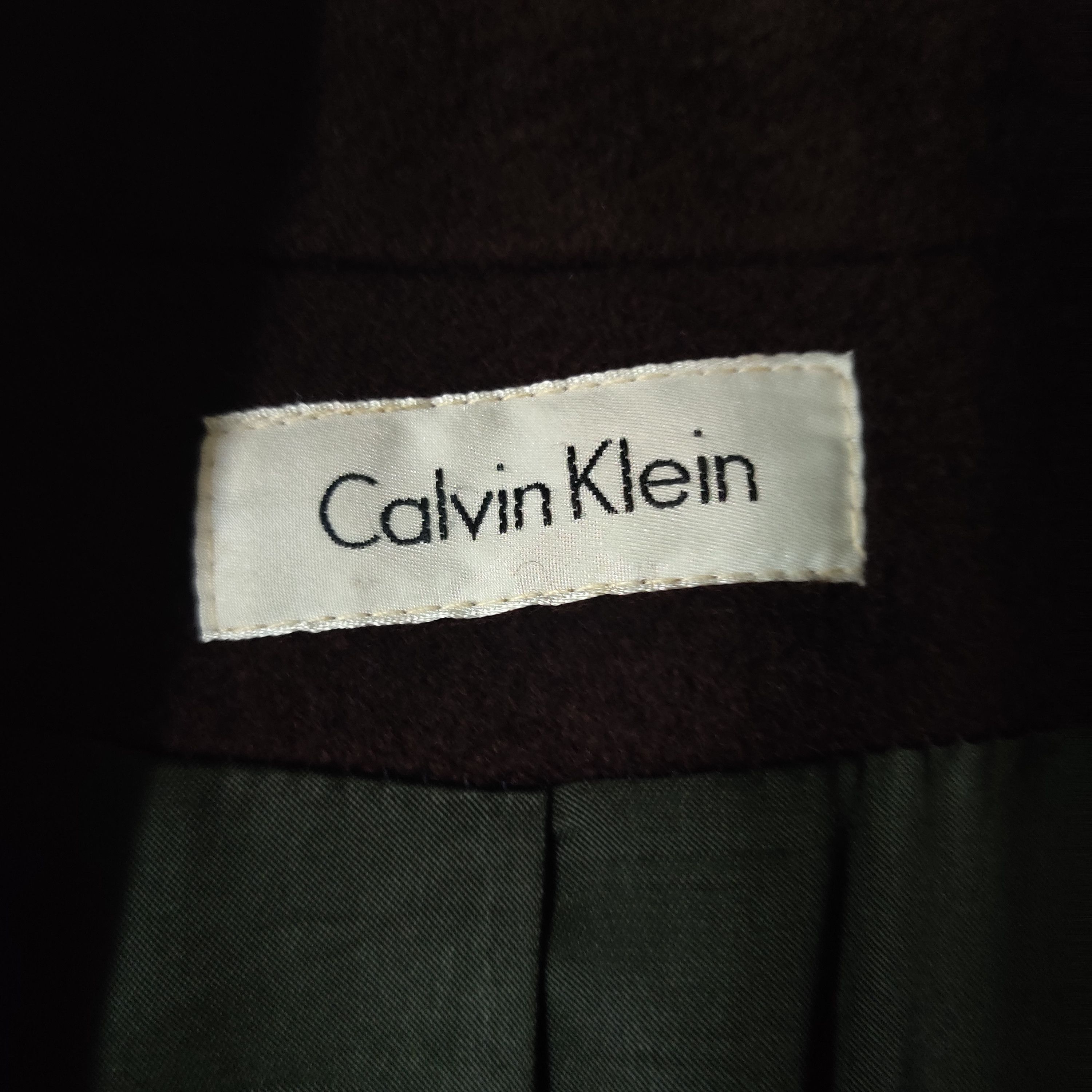 Calvin Klein Vintage Calvin Klein Merino Wool Coat Double Breasted Size US S / EU 44-46 / 1 - 5 Thumbnail