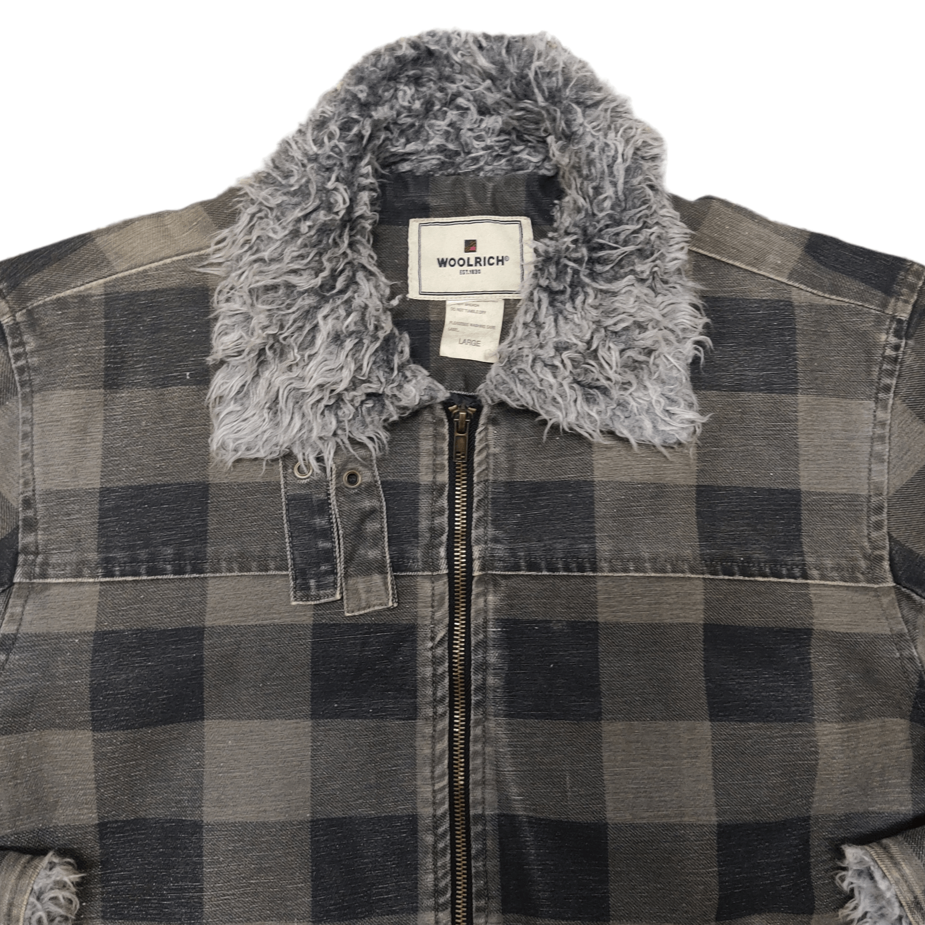 Woolrich Woolen Mills Vintage Woolrich Tartan Plaid Fur Jacket Size US L / EU 52-54 / 3 - 2 Thumbnail