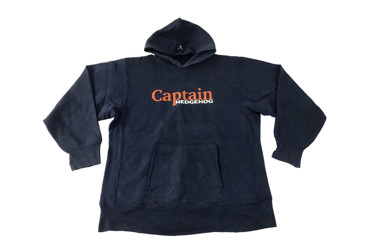 Japanese Brand × Vintage Captain Hedgehog Hoodies Winter Wear Pull Over K2294j Size US XL / EU 56 / 4 - 1 Thumbnail