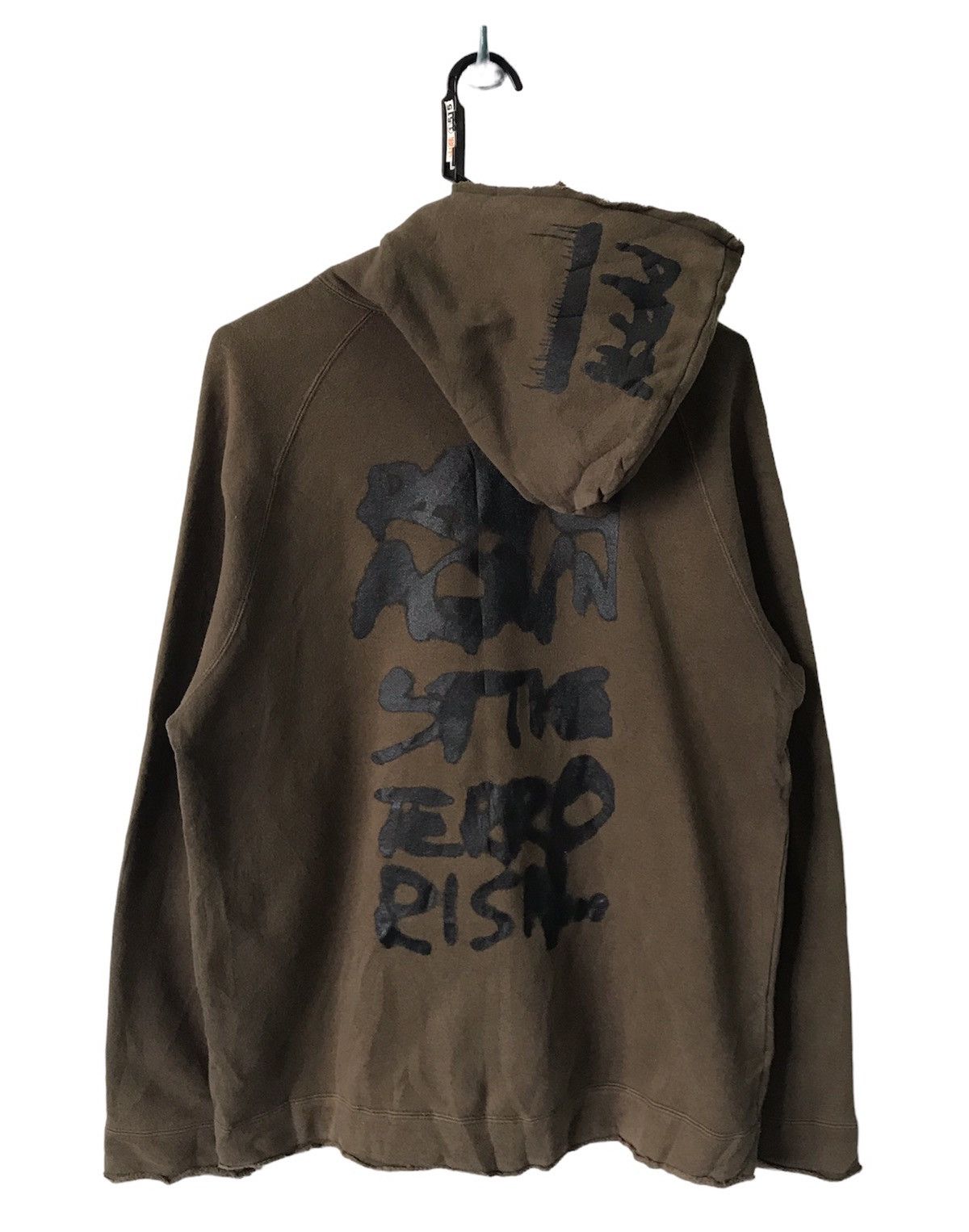 image of Free Style x Ppfm Steals Ppfm Rage Against The Terrorism Painted Jacket Hoodie, Men's (Size Large)